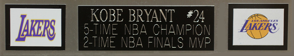 Kobe Bryant Signed Lakers 35x43 Custom Framed Nike Jersey (Panini COA) at PristineAuction.com Kobe Bryant Signed Lakers 35x43 Custom Framed Nike Jersey (Panini COA) at PristineAuction.com