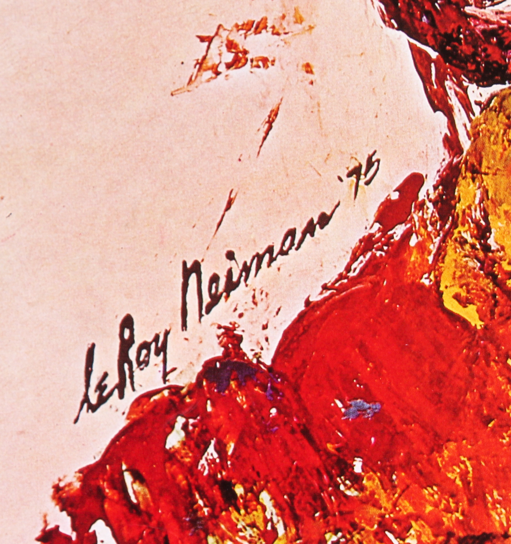 LeRoy Neiman "Ali-Frazier" 18x22 Custom Framed Print Display at PristineAuction.com LeRoy Neiman "Ali-Frazier" 18x22 Custom Framed Print Display at PristineAuction.com