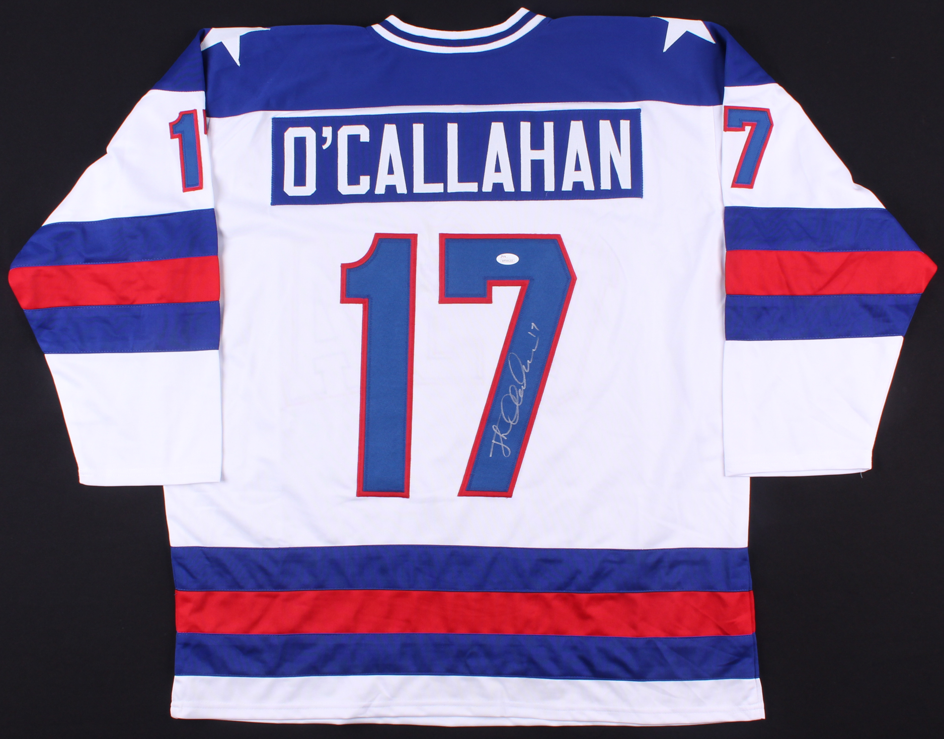 Jack O'Callahan Signed 1980 Team USA "Miracle on Ice" Jersey (JSA COA) at PristineAuction.com Jack O'Callahan Signed 1980 Team USA "Miracle on Ice" Jersey (JSA COA) at PristineAuction.com