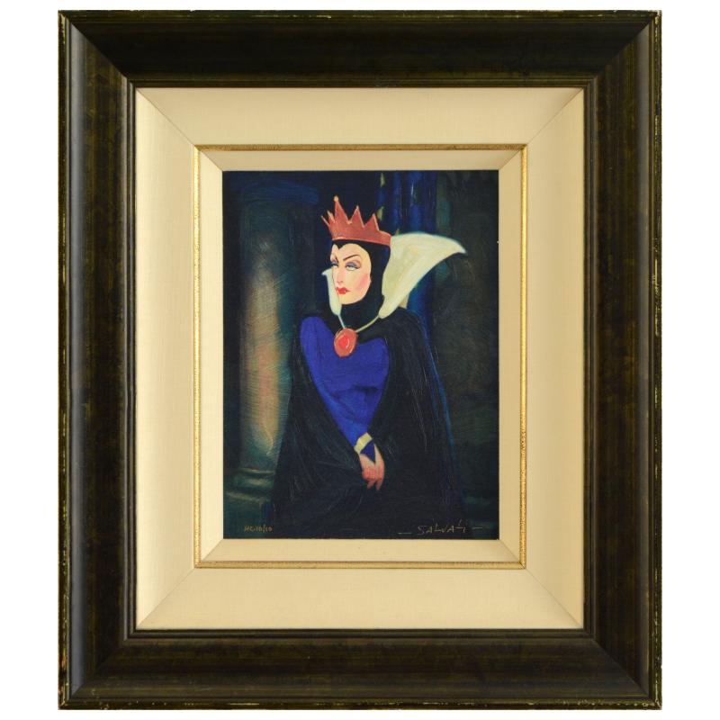 Jim Salvati Signed "Evil Queen" Limited Edition 21x25 Custom Framed Giclee on Canvas from Disney Fine Art #10/10 at PristineAuction.com Jim Salvati Signed "Evil Queen" Limited Edition 21x25 Custom Framed Giclee on Canvas from Disney Fine Art #10/10 at PristineAuction.com