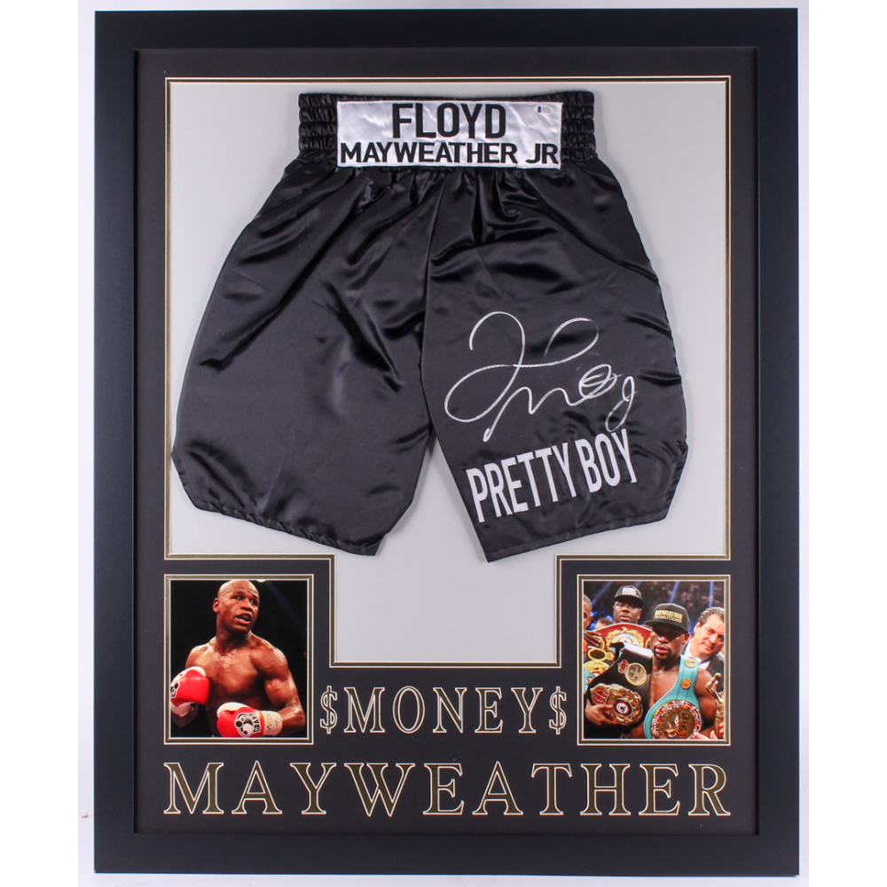 Floyd Mayweather undefeated signed boxing glove inc C.O.A TMT - The Memorabilia Team