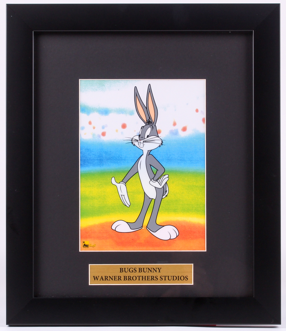 "Bugs Bunny" 12x14 Custom Framed Animation Serigraph Cel at PristineAuction.com "Bugs Bunny" 12x14 Custom Framed Animation Serigraph Cel at PristineAuction.com