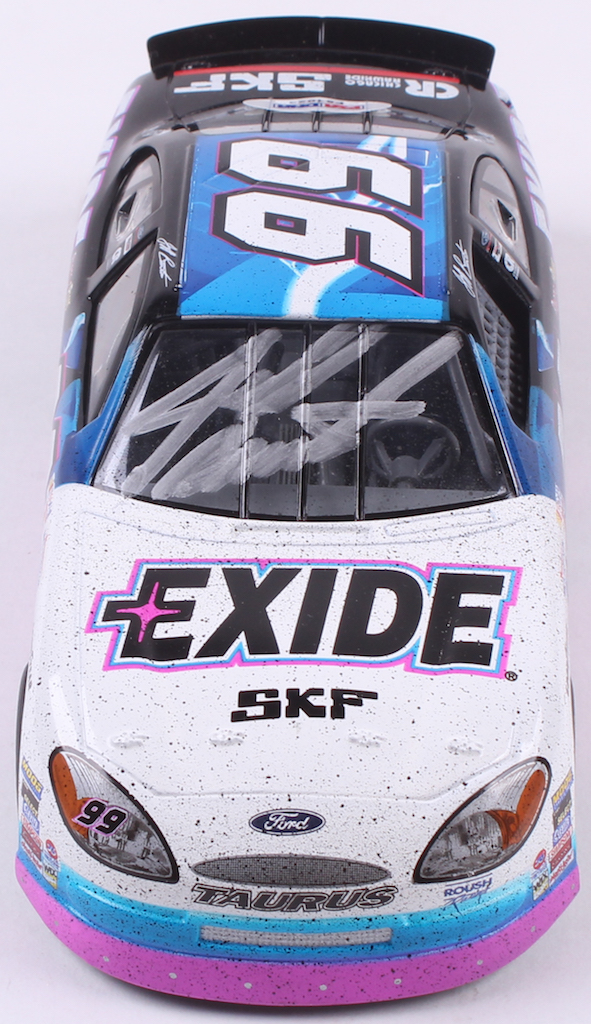 Jeff Burton Signed LE #99 Exide 1996 Ford Thunderbird 1:24 Action Die Cast Car (PSA COA) at PristineAuction.com Jeff Burton Signed LE #99 Exide 1996 Ford Thunderbird 1:24 Action Die Cast Car (PSA COA) at PristineAuction.com