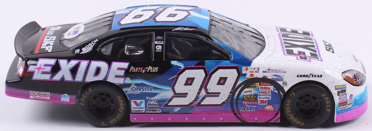 Jeff Burton Signed LE #99 Exide 1996 Ford Thunderbird 1:24 Action Die Cast Car (PSA COA) at PristineAuction.com Jeff Burton Signed LE #99 Exide 1996 Ford Thunderbird 1:24 Action Die Cast Car (PSA COA) at PristineAuction.com