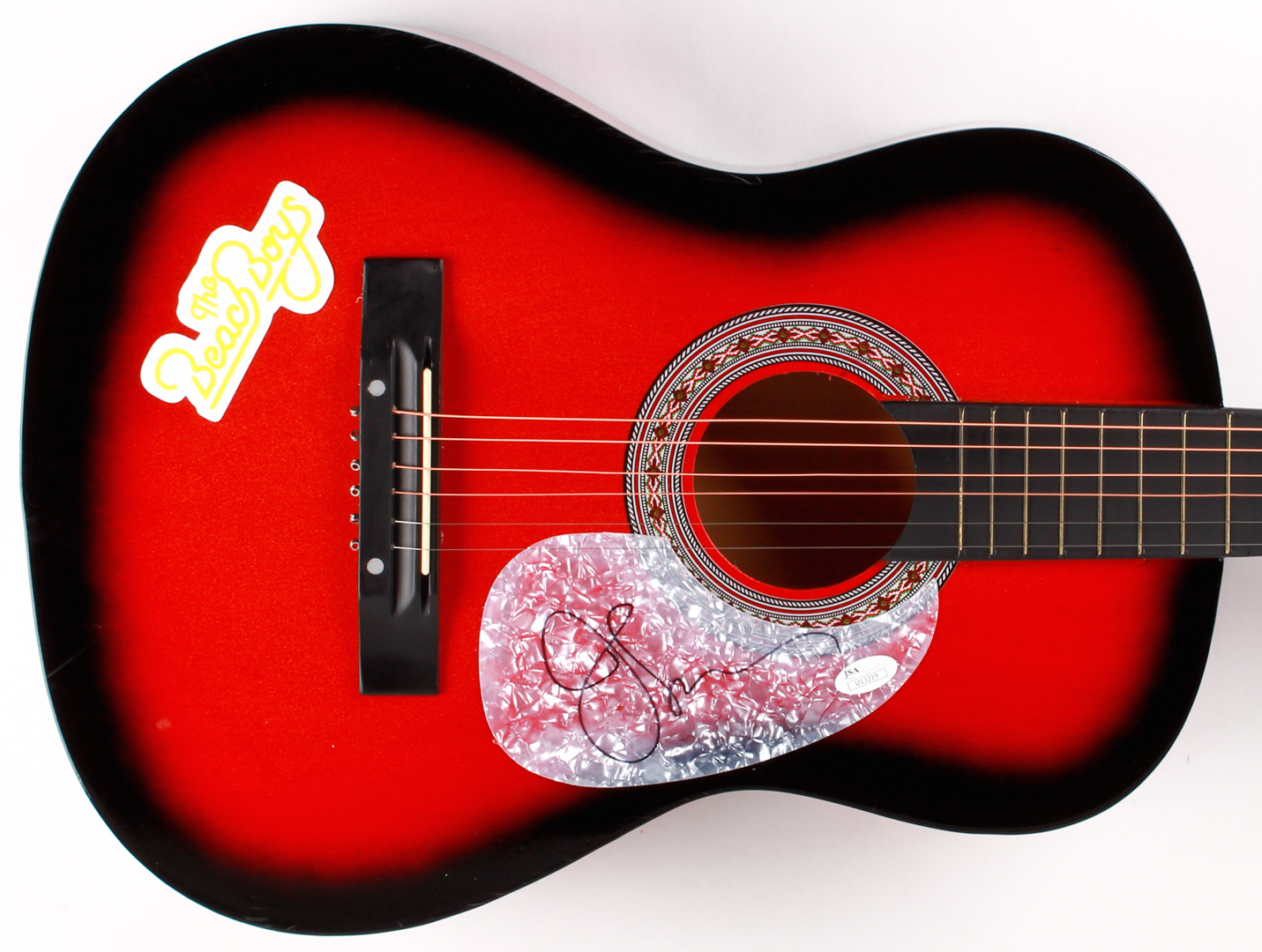 John Stamos Signed "The Beach Boys" Full-Size Acoustic Guitar (JSA COA) at PristineAuction.com John Stamos Signed "The Beach Boys" Full-Size Acoustic Guitar (JSA COA) at PristineAuction.com