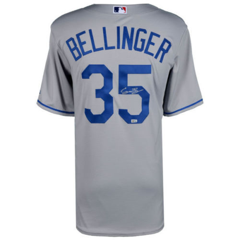 Cody Bellinger Signed Dodgers Majestic Jersey (MLB Hologram & Fanatics Hologram) Pristine Auction