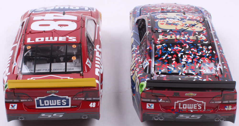 Lot of (2) Jimmie Johnson 124 LE Die Cast Cars with 48 Lowes Superman