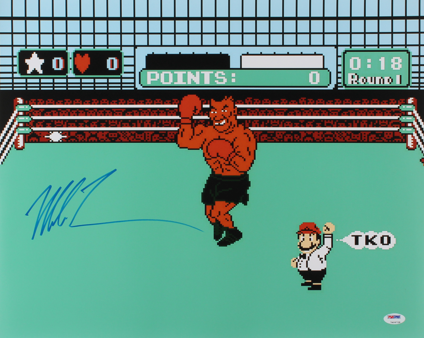 Mike Tyson Signed "Mike Tyson's Punch-Out!!" 16x20 Photo (PSA COA) at PristineAuction.com Mike Tyson Signed "Mike Tyson's Punch-Out!!" 16x20 Photo (PSA COA) at PristineAuction.com