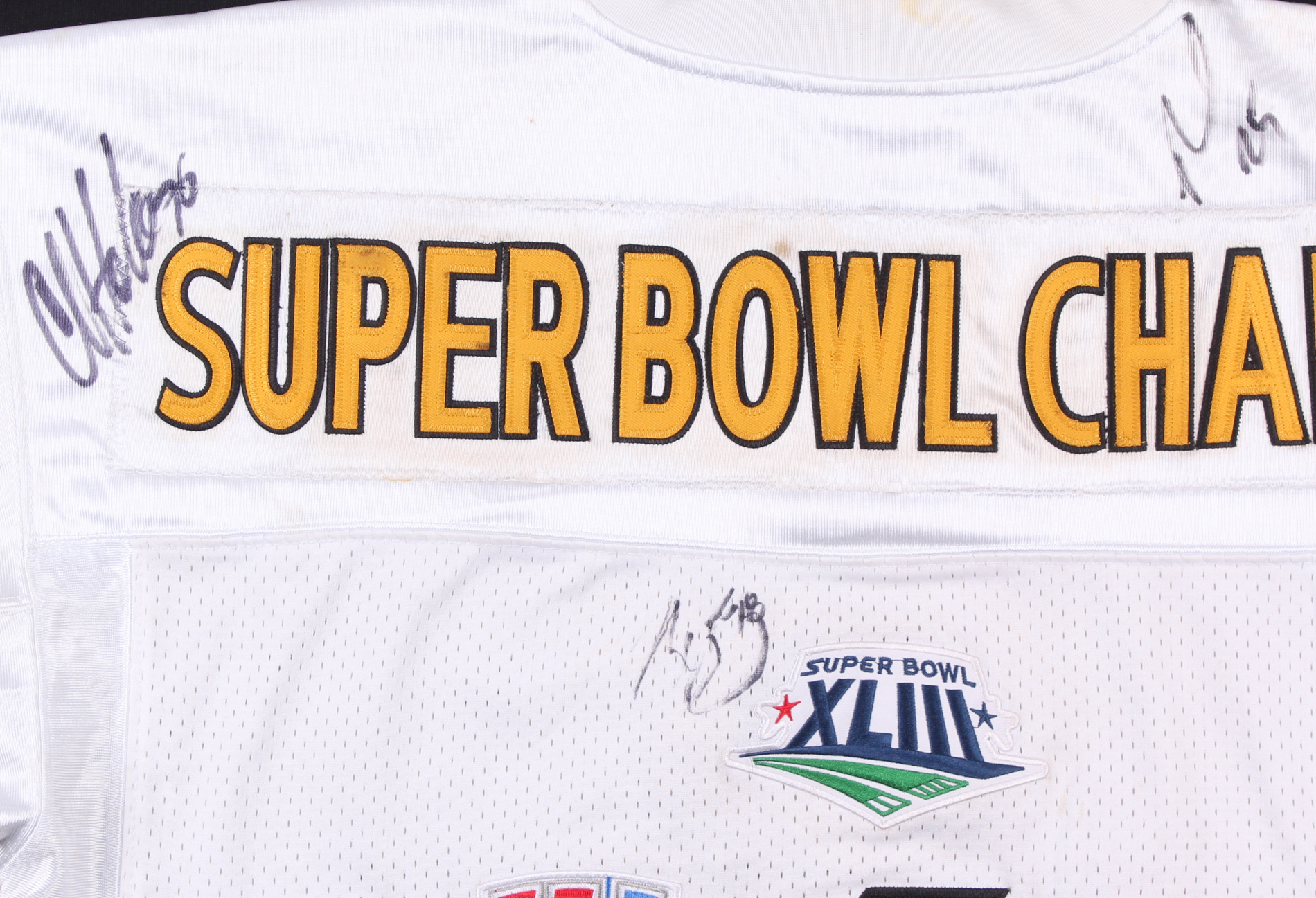 Ryan Clark, Chris Hoke & Alejandro Villanueva Signed Steeler Super Bowl Champ Jersey (JSA COA) at PristineAuction.com Ryan Clark, Chris Hoke & Alejandro Villanueva Signed Steeler Super Bowl Champ Jersey (JSA COA) at PristineAuction.com