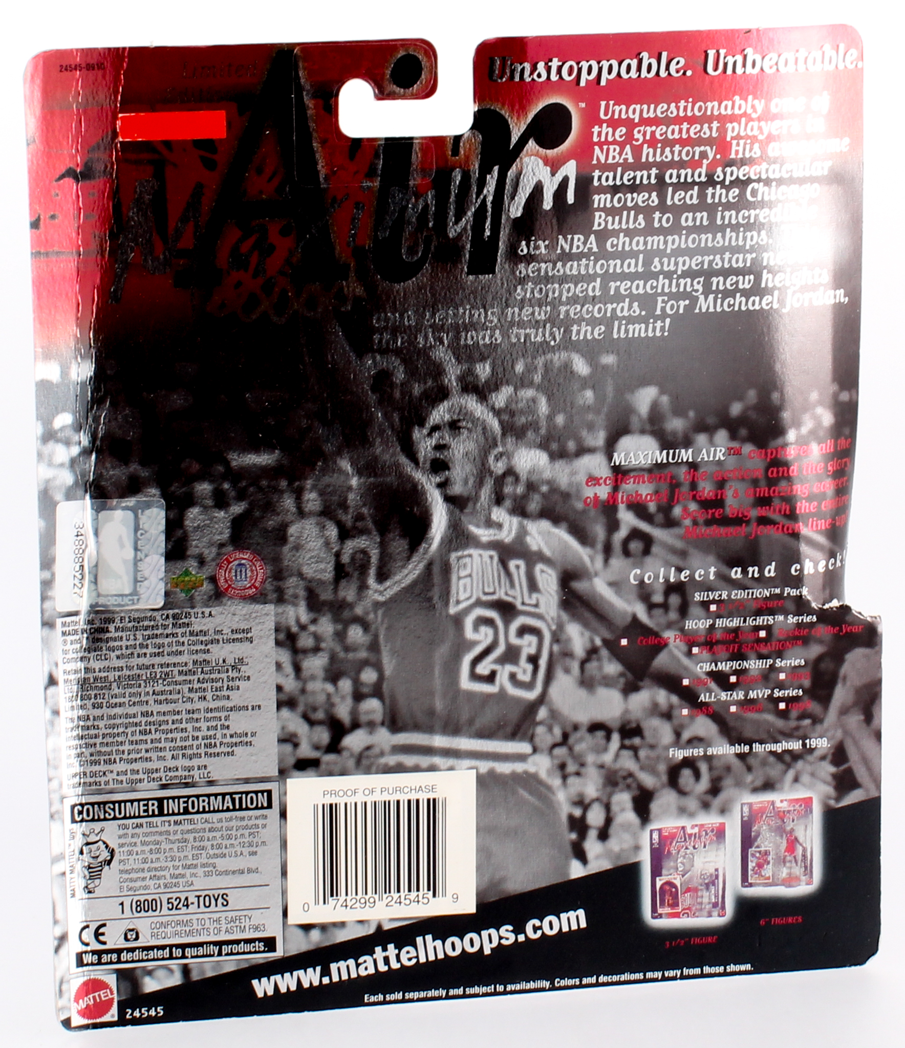 Michael Jordan LE Mattel "Air Maximum" Commemorative Series Figurine at PristineAuction.com Michael Jordan LE Mattel "Air Maximum" Commemorative Series Figurine at PristineAuction.com