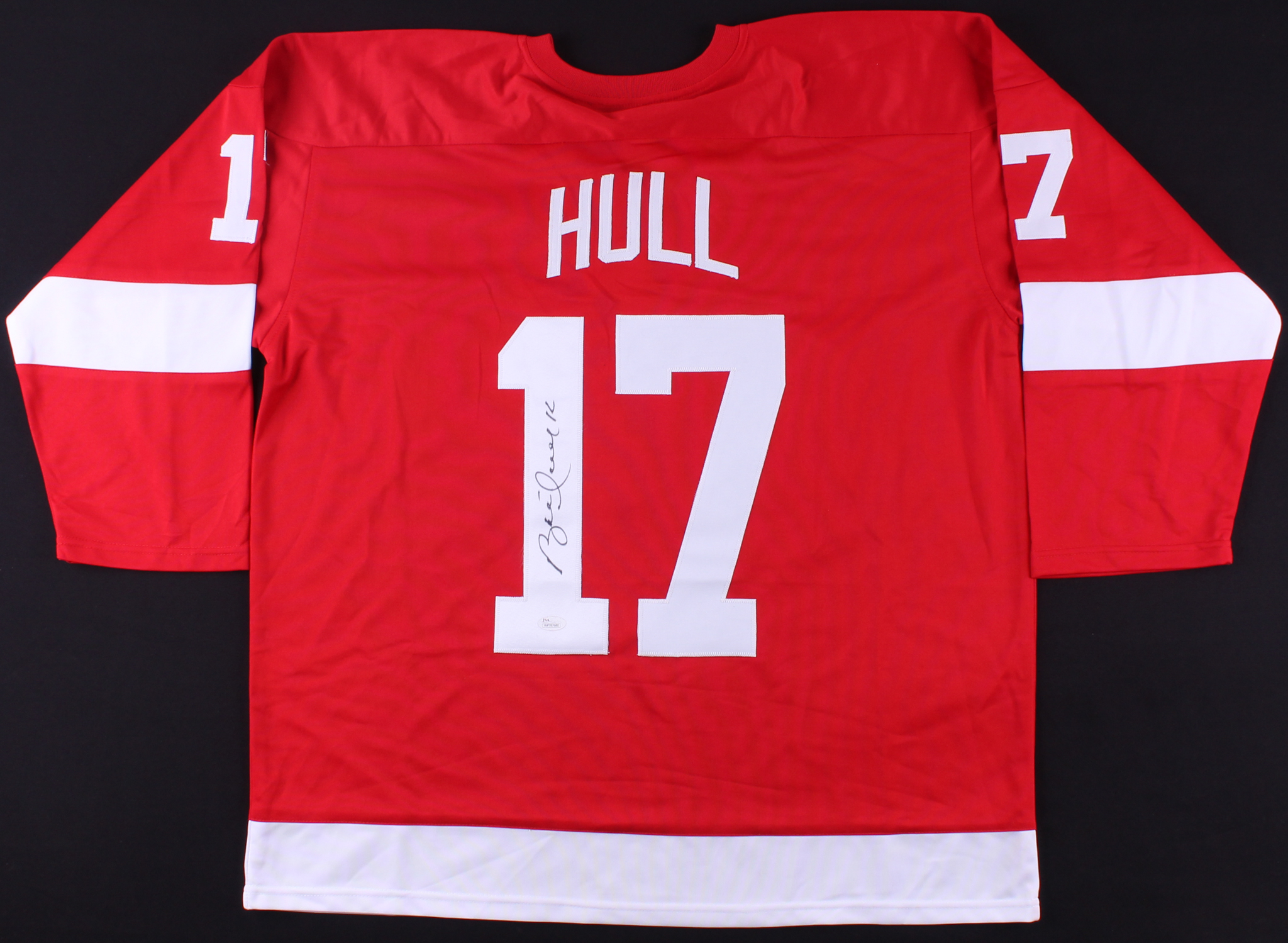 Brett Hull Signed Red Wings Jersey (JSA COA) at PristineAuction.com Brett Hull Signed Red Wings Jersey (JSA COA) at PristineAuction.com