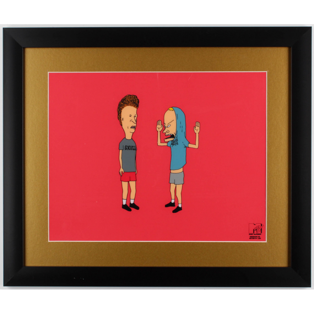 Beavis & Butthead LE 16x19 Custom Framed Animation Serigraph Cel ...