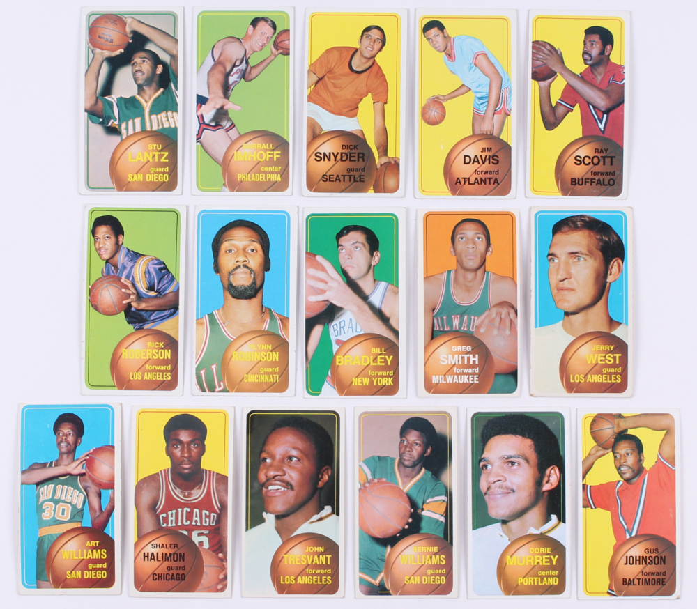 Lot of (16) 1970-71 Topps Basketball Cards with #160 Jerry West, #7 Bill  Bradley, #23 Rick Roberson | Pristine Auction