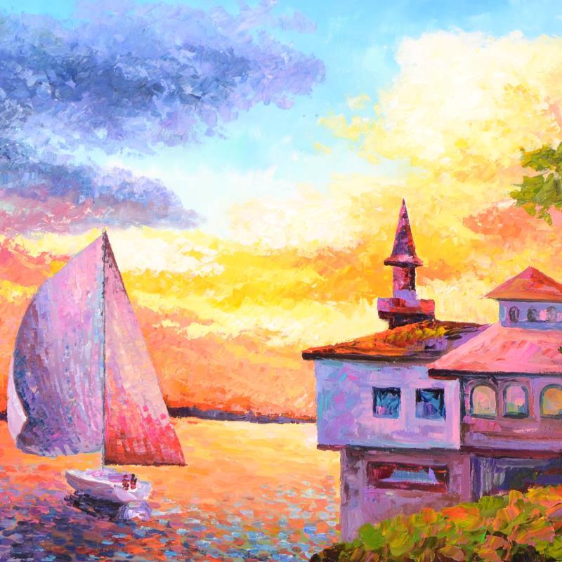 Alexander Antanenka Signed "Let's Catch the Wind" 43x31 Custom Framed Original Oil Painting on Canvas at PristineAuction.com Alexander Antanenka Signed "Let's Catch the Wind" 43x31 Custom Framed Original Oil Painting on Canvas at PristineAuction.com