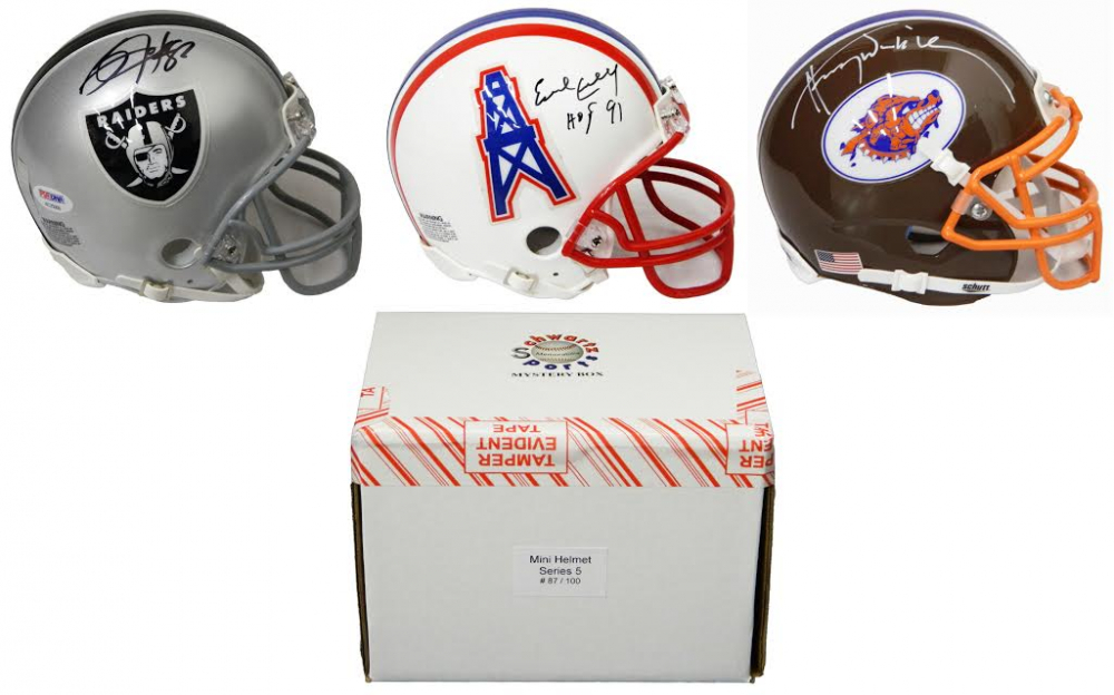 Schwartz Sports Football Superstar Signed Mini Helmet Mystery Box Series 5 (Limited to 100
