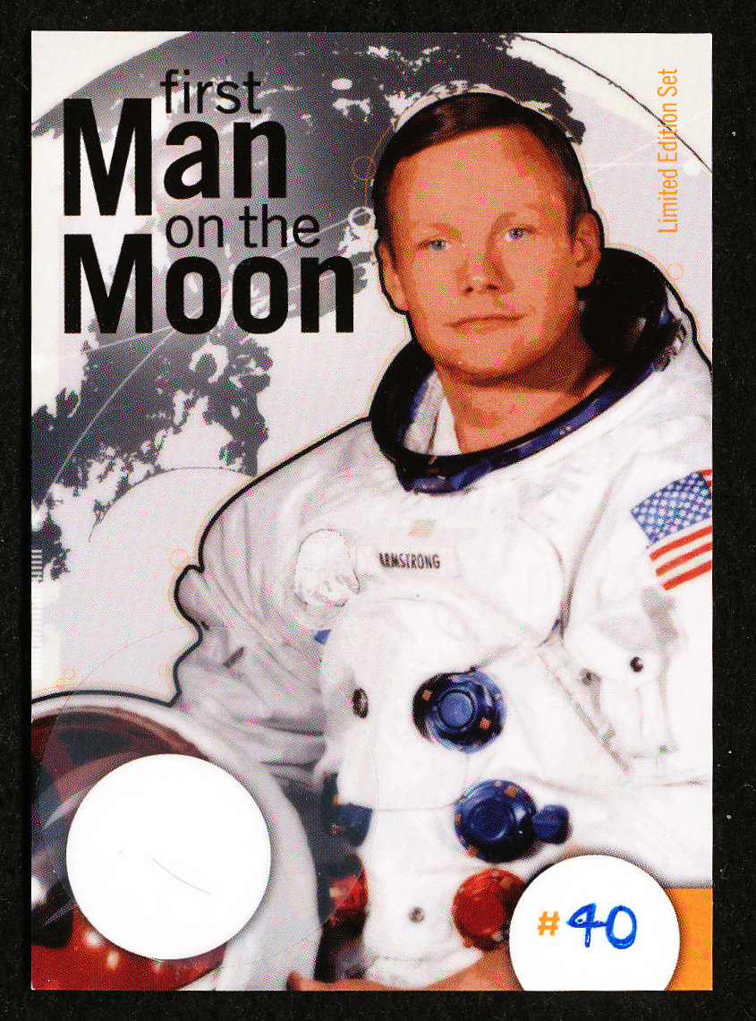 Neil Armstrong Limited Edition Card with Authentic Piece of Hair at PristineAuction.com Neil Armstrong Limited Edition Card with Authentic Piece of Hair at PristineAuction.com