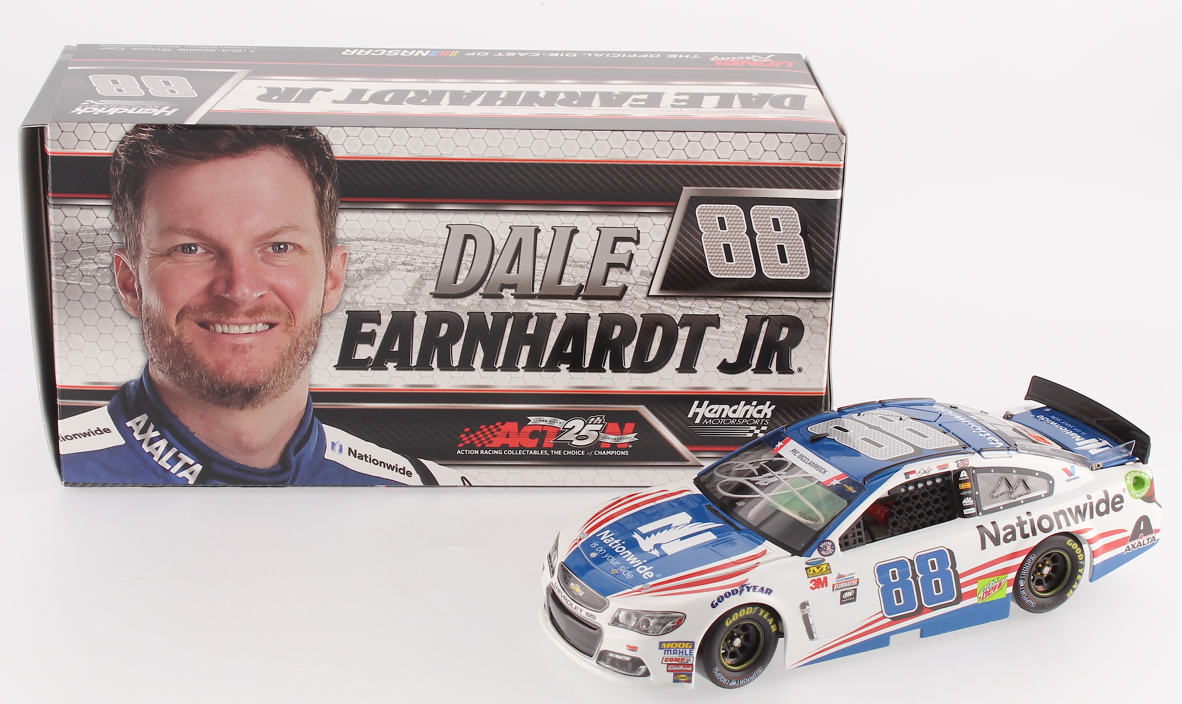 Dale Earnhardt Jr. Signed 2017 #88 Nationwide Patriotic 1:24 LE Premium Action Diecast Car (Dale Jr. Hologram) at PristineAuction.com Dale Earnhardt Jr. Signed 2017 #88 Nationwide Patriotic 1:24 LE Premium Action Diecast Car (Dale Jr. Hologram) at PristineAuction.com