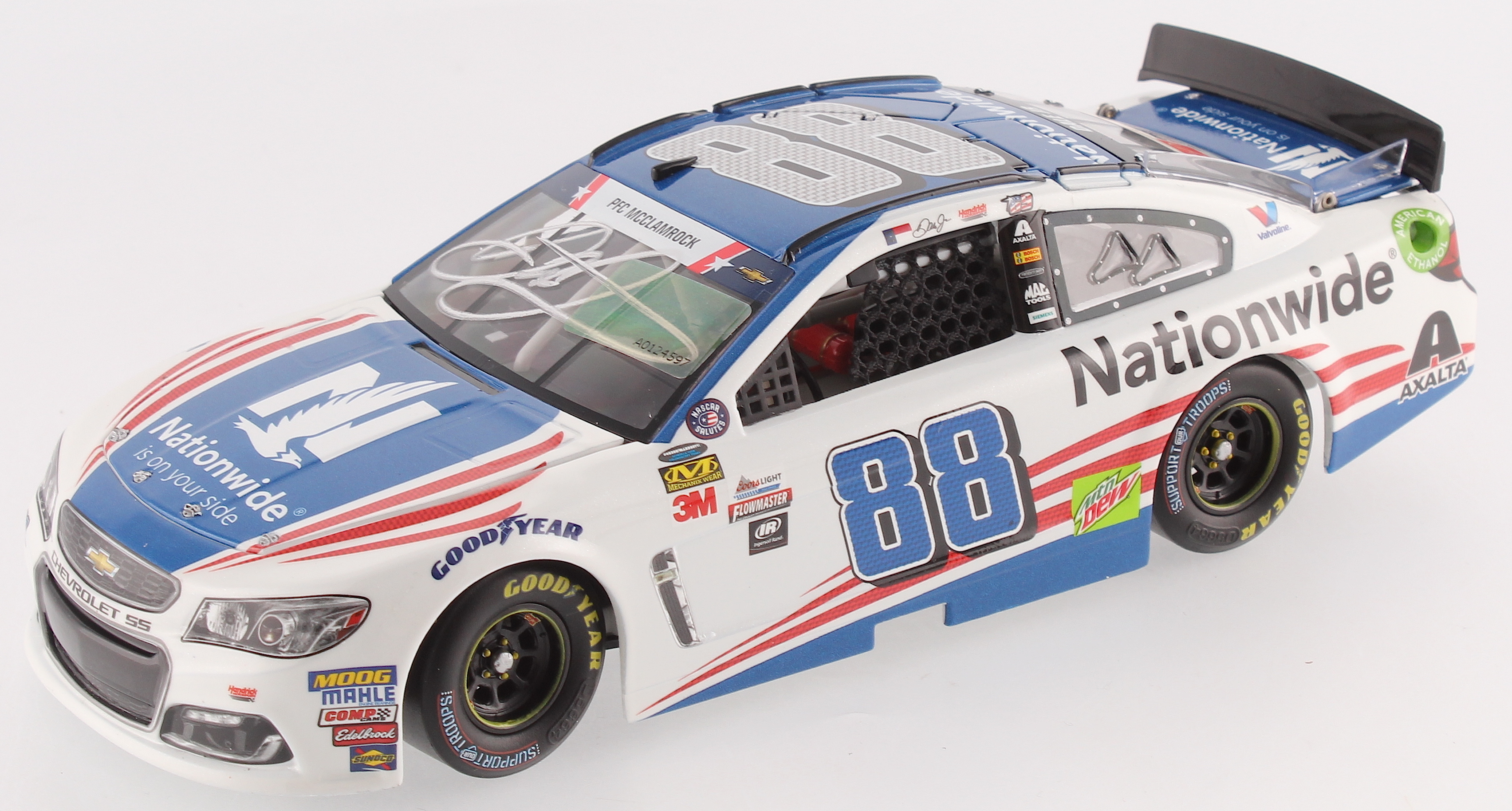 Dale Earnhardt Jr. Signed 2017 #88 Nationwide Patriotic 1:24 LE Premium Action Diecast Car (Dale Jr. Hologram) at PristineAuction.com Dale Earnhardt Jr. Signed 2017 #88 Nationwide Patriotic 1:24 LE Premium Action Diecast Car (Dale Jr. Hologram) at PristineAuction.com