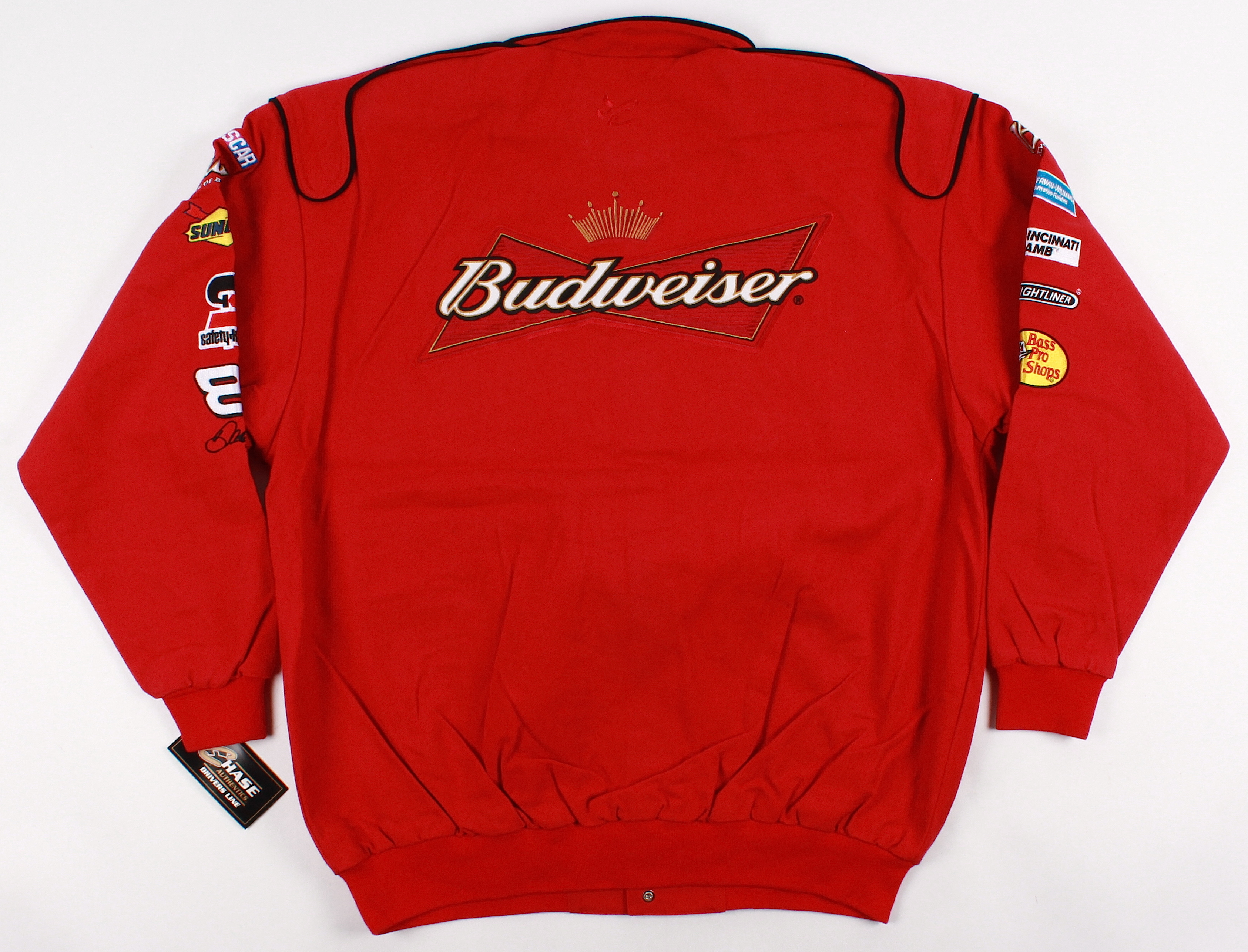 Dale Earnhardt Jr. Signed Chase Authentic Budweiser Driver's Suit / Jacket (Dale Jr. Hologram) at PristineAuction.com Dale Earnhardt Jr. Signed Chase Authentic Budweiser Driver's Suit / Jacket (Dale Jr. Hologram) at PristineAuction.com