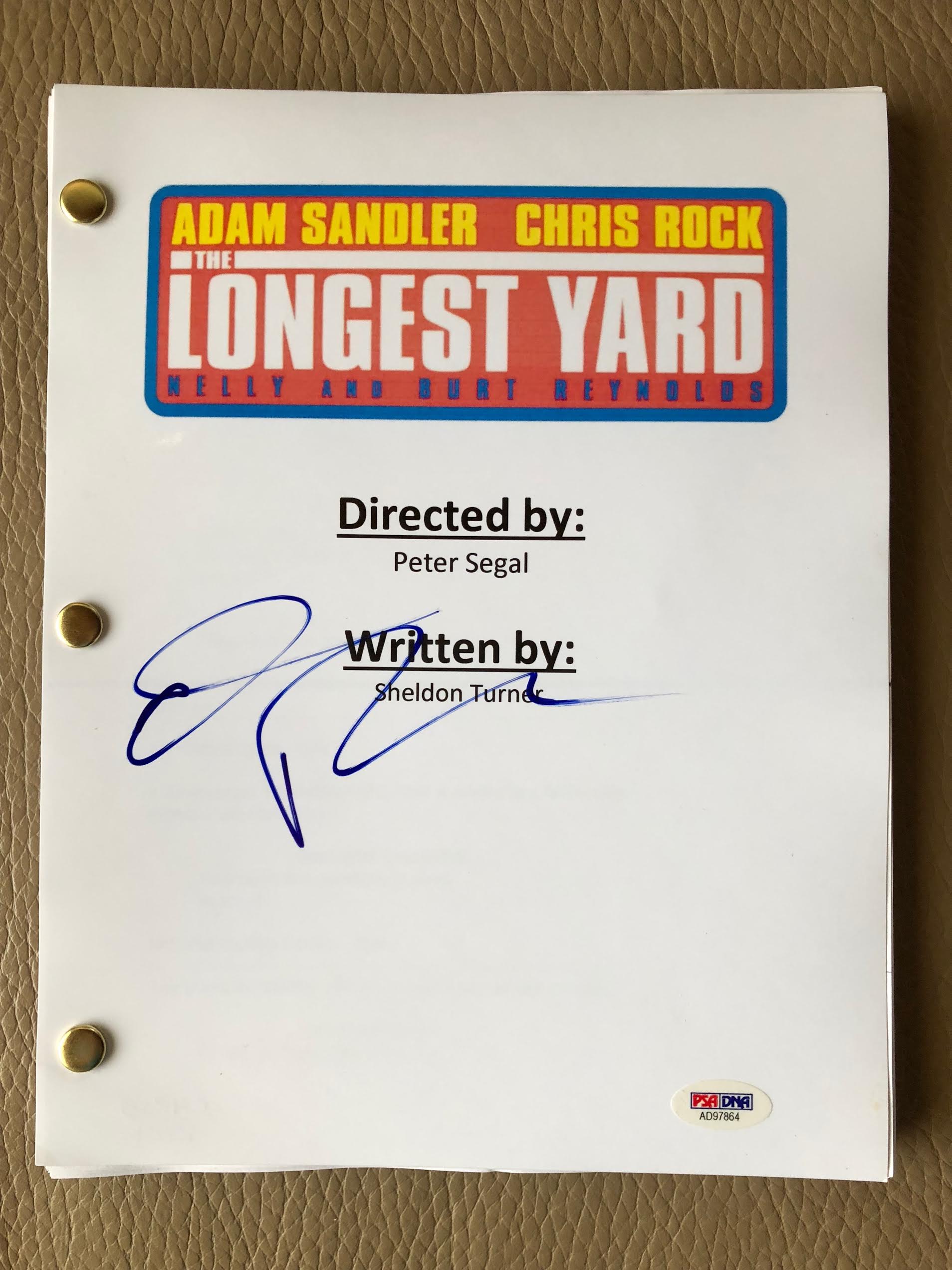 Chris Rock Signed "The Longest Yard" Full Movie Script (PSA COA) at PristineAuction.com Chris Rock Signed "The Longest Yard" Full Movie Script (PSA COA) at PristineAuction.com