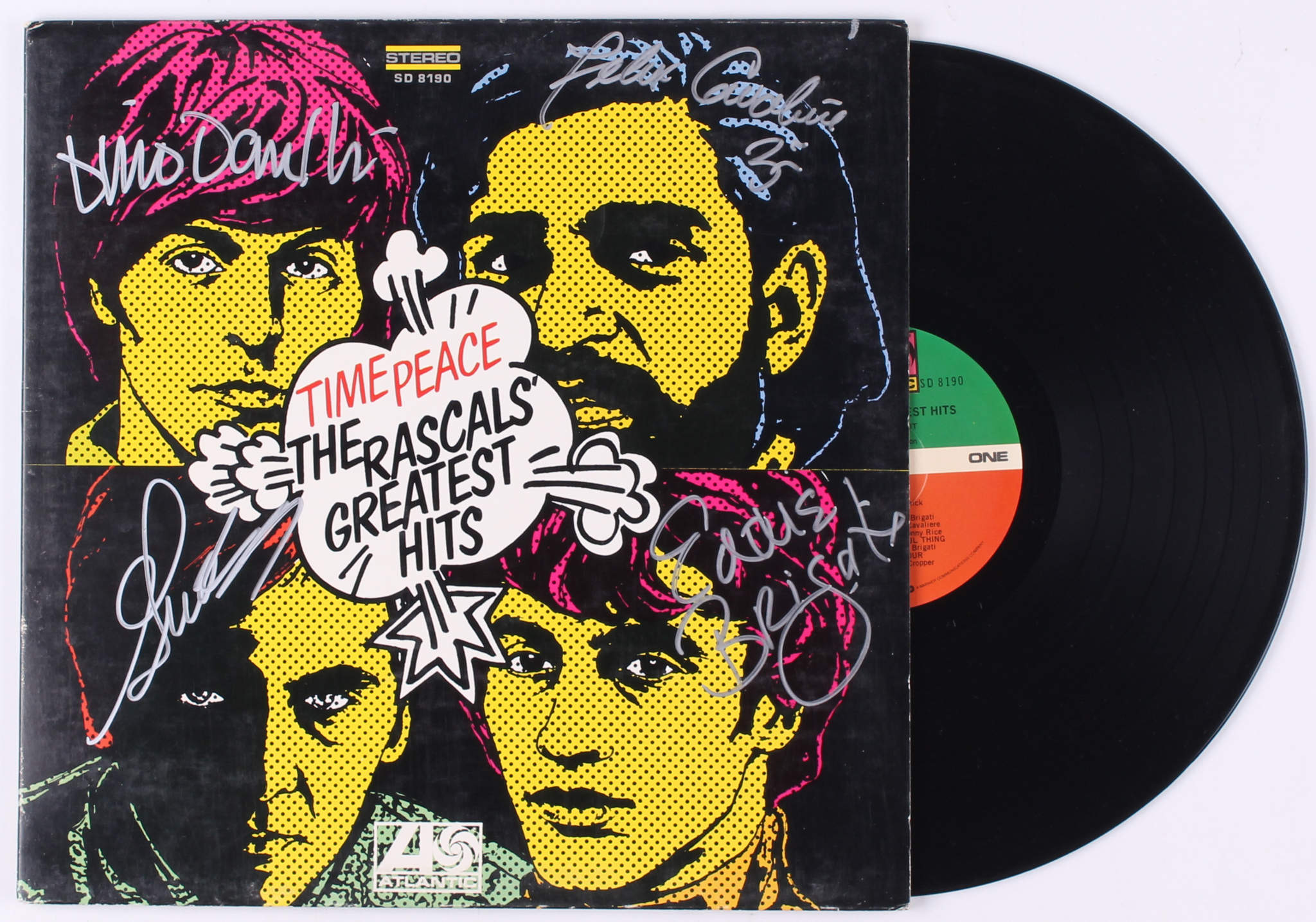 The Rascals "Time Peace: The Rascals' Greatest Hits" Vinyl Record Album Signed by (4) With Felix Cavaliere, Eddie Brigati, Gene Cornish, & Dino Danelli (JSA COA) at PristineAuction.com The Rascals "Time Peace: The Rascals' Greatest Hits" Vinyl Record Album Signed by (4) With Felix Cavaliere, Eddie Brigati, Gene Cornish, & Dino Danelli (JSA COA) at PristineAuction.com