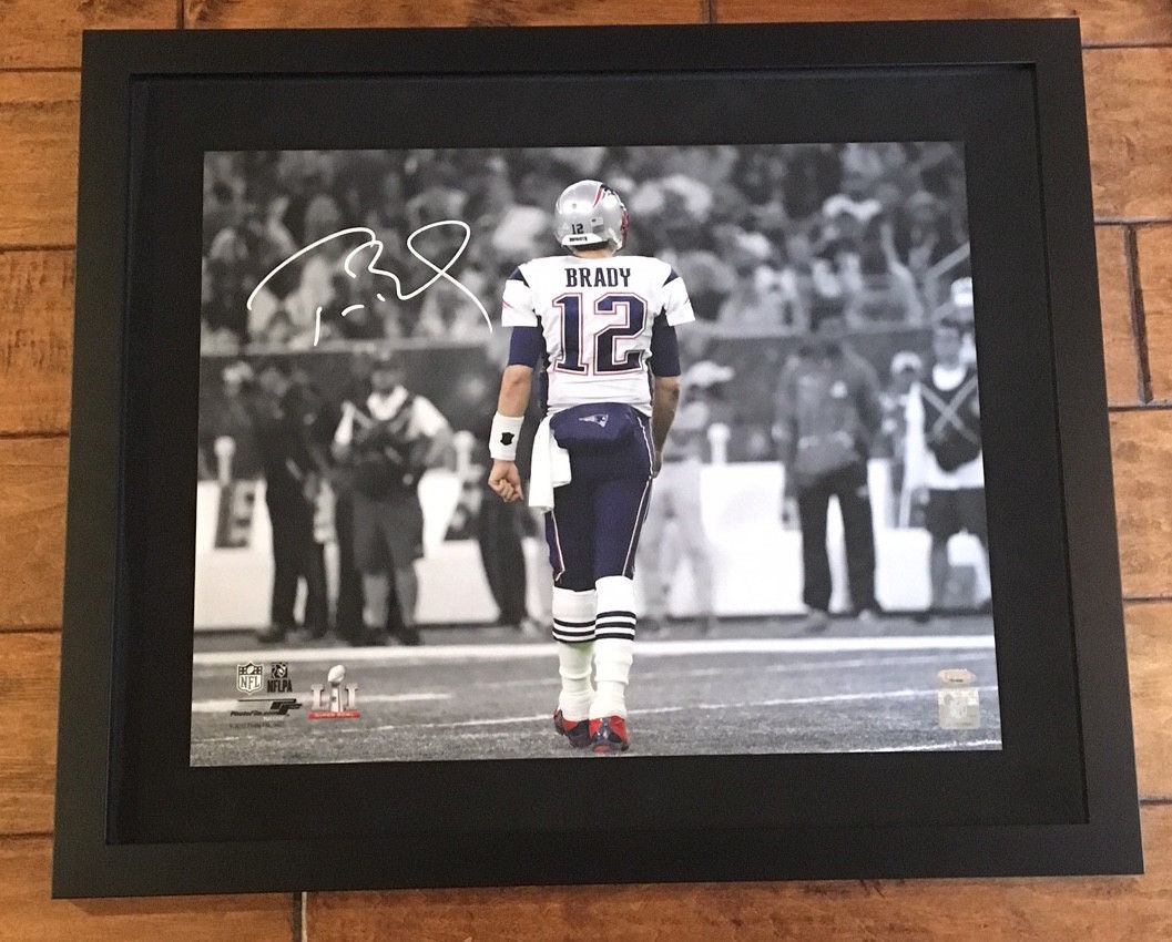 Tom Brady Signed "Super Bowl 51 Walk Off" 16x20 Custom Framed Photo Display (TriStar) at PristineAuction.com Tom Brady Signed "Super Bowl 51 Walk Off" 16x20 Custom Framed Photo Display (TriStar) at PristineAuction.com