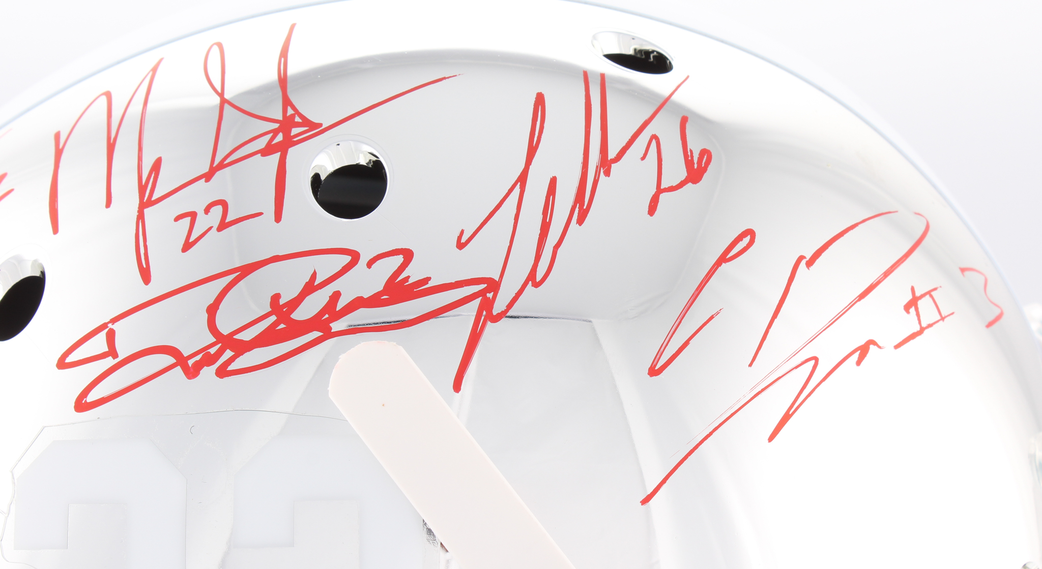 Alabama Crimson Tide Modern Greats Chrome Full-Size Helmet Signed by (20) with Mark Ingram Jr., Derrick Henry, Minka Fitzpatrick (Radtke COA Ingram & Henry Holograms) at PristineAuction.com Alabama Crimson Tide Modern Greats Chrome Full-Size Helmet Signed by (20) with Mark Ingram Jr., Derrick Henry, Minka Fitzpatrick (Radtke COA Ingram & Henry Holograms) at PristineAuction.com