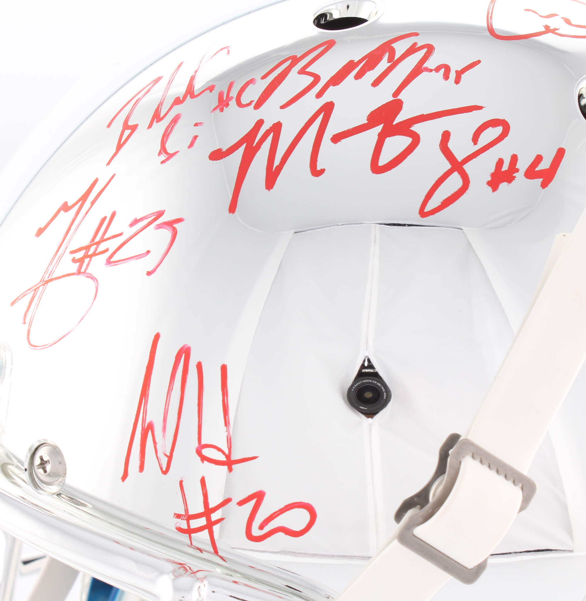 Alabama Crimson Tide Modern Greats Chrome Full-Size Helmet Signed by (20) with Mark Ingram Jr., Derrick Henry, Minka Fitzpatrick (Radtke COA Ingram & Henry Holograms) at PristineAuction.com Alabama Crimson Tide Modern Greats Chrome Full-Size Helmet Signed by (20) with Mark Ingram Jr., Derrick Henry, Minka Fitzpatrick (Radtke COA Ingram & Henry Holograms) at PristineAuction.com