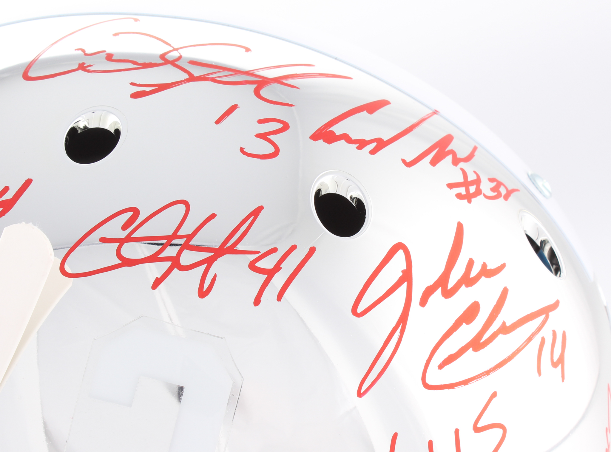 Alabama Crimson Tide Modern Greats Chrome Full-Size Helmet Signed by (20) with Mark Ingram Jr., Derrick Henry, Minka Fitzpatrick (Radtke COA Ingram & Henry Holograms) at PristineAuction.com Alabama Crimson Tide Modern Greats Chrome Full-Size Helmet Signed by (20) with Mark Ingram Jr., Derrick Henry, Minka Fitzpatrick (Radtke COA Ingram & Henry Holograms) at PristineAuction.com