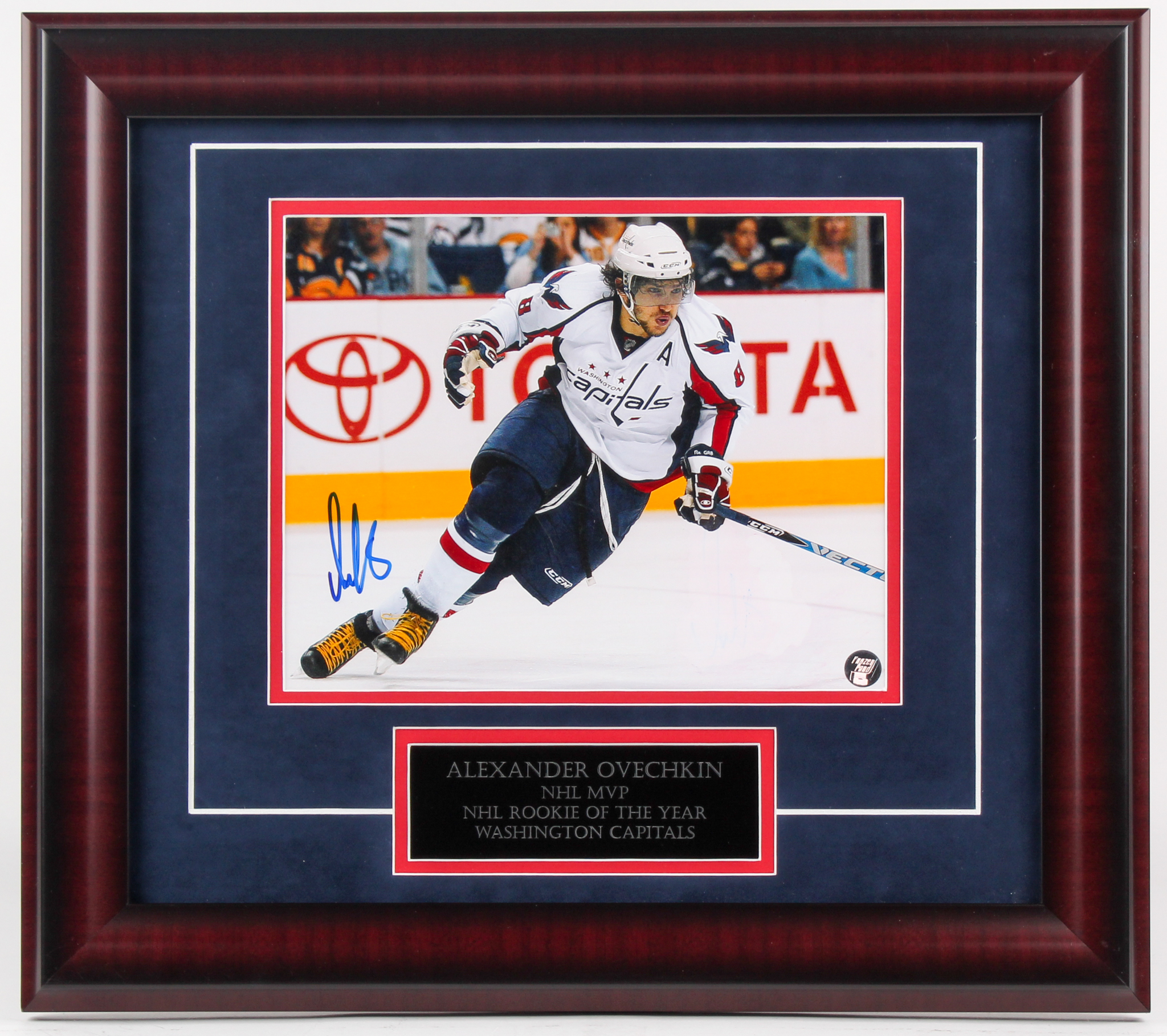 Alexander Ovechkin Signed Capitals NHL Rookie of The Year 16x18
