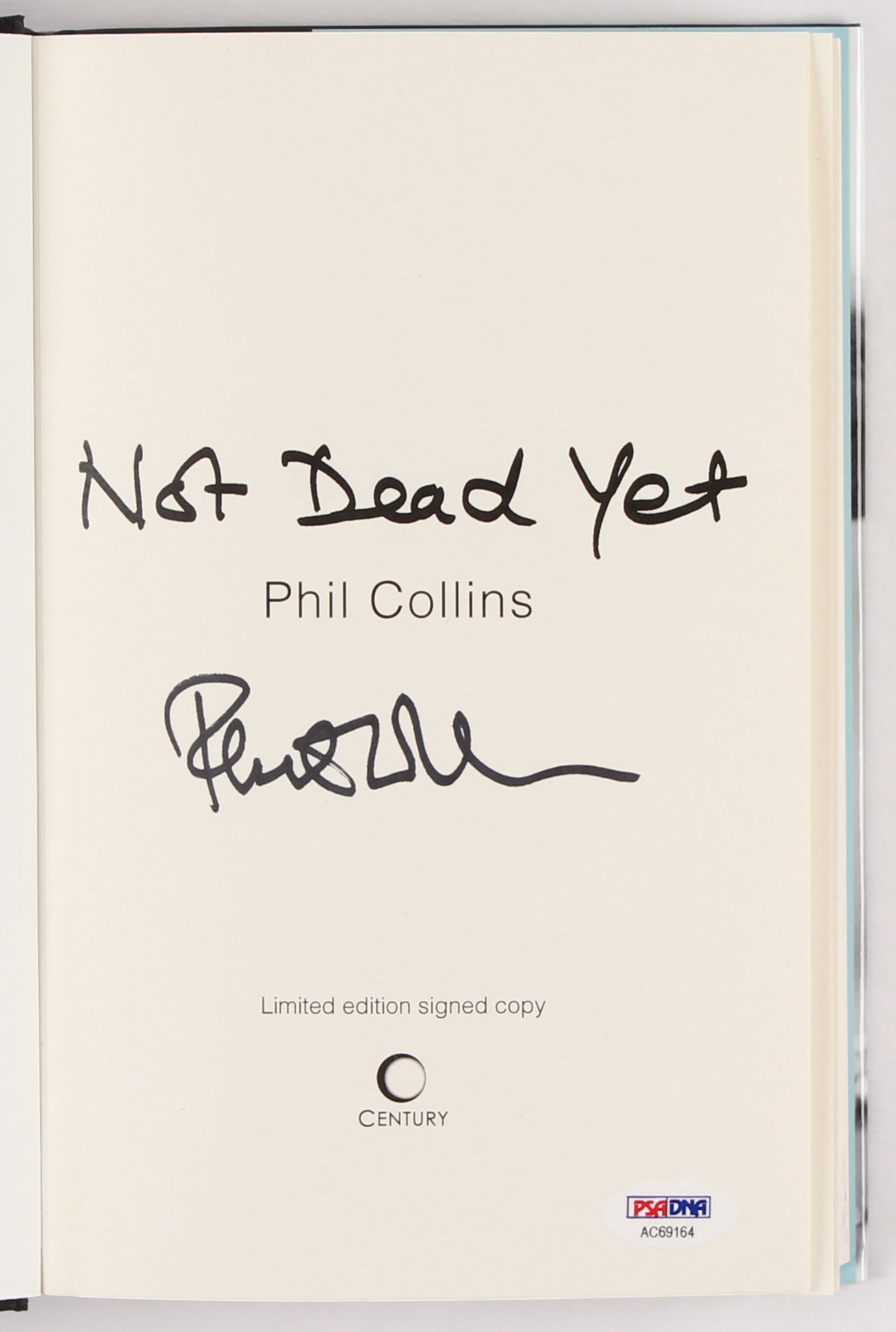 Phil Collins Signed "Not Dead Yet" Hardcover Book (PSA COA) at PristineAuction.com Phil Collins Signed "Not Dead Yet" Hardcover Book (PSA COA) at PristineAuction.com