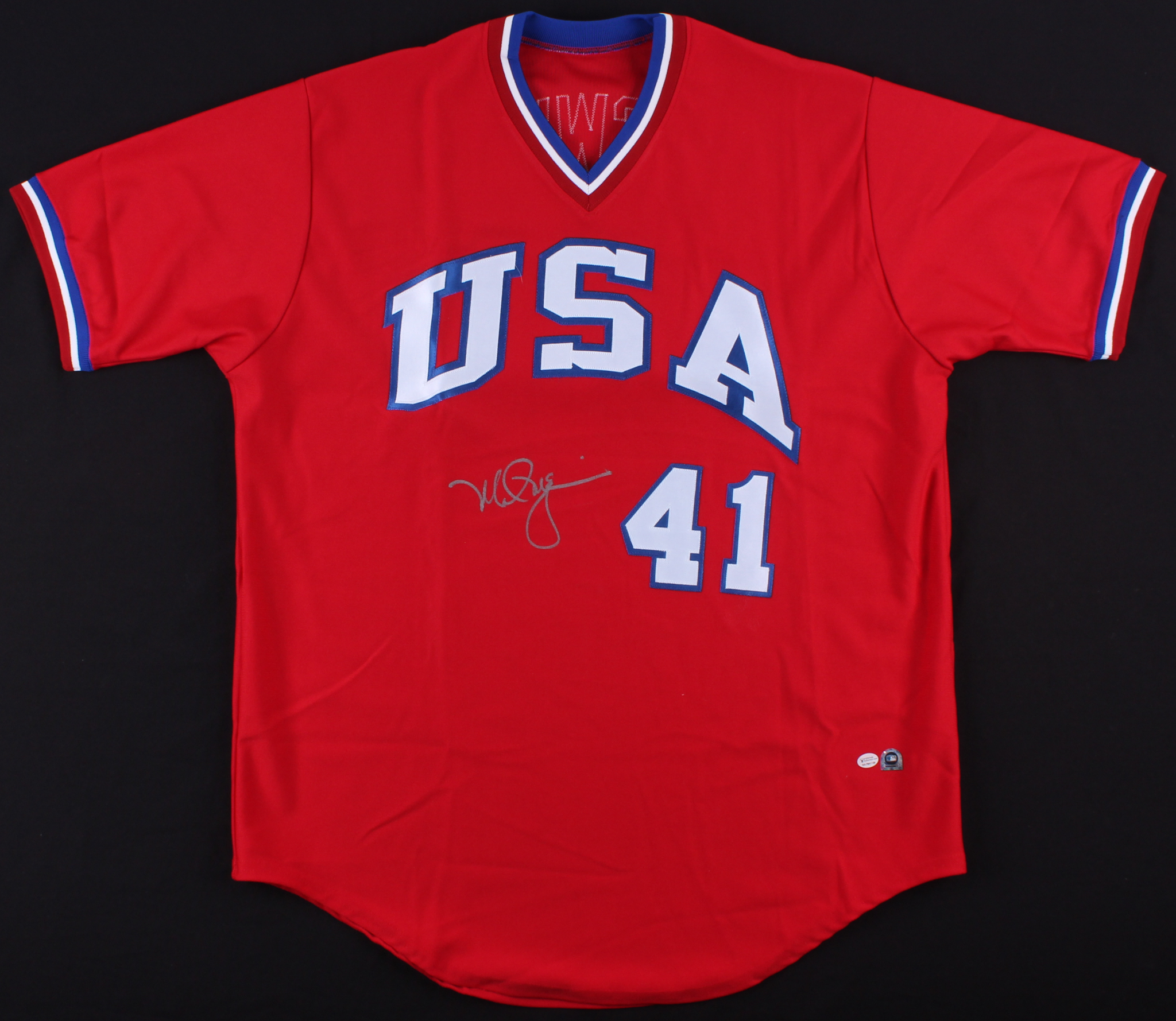 Mark McGwire Signed Team USA Olympic Jersey (MLB Hologram & Online Authentics Hologram) at PristineAuction.com Mark McGwire Signed Team USA Olympic Jersey (MLB Hologram & Online Authentics Hologram) at PristineAuction.com