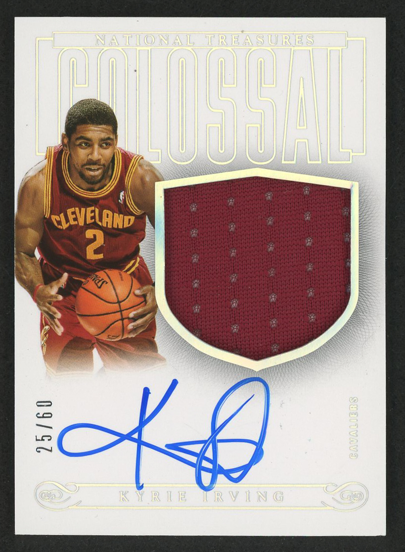 2013-14 Panini National Treasures Colossal Materials Signatures #17 Kyrie Irving at PristineAuction.com 2013-14 Panini National Treasures Colossal Materials Signatures #17 Kyrie Irving at PristineAuction.com