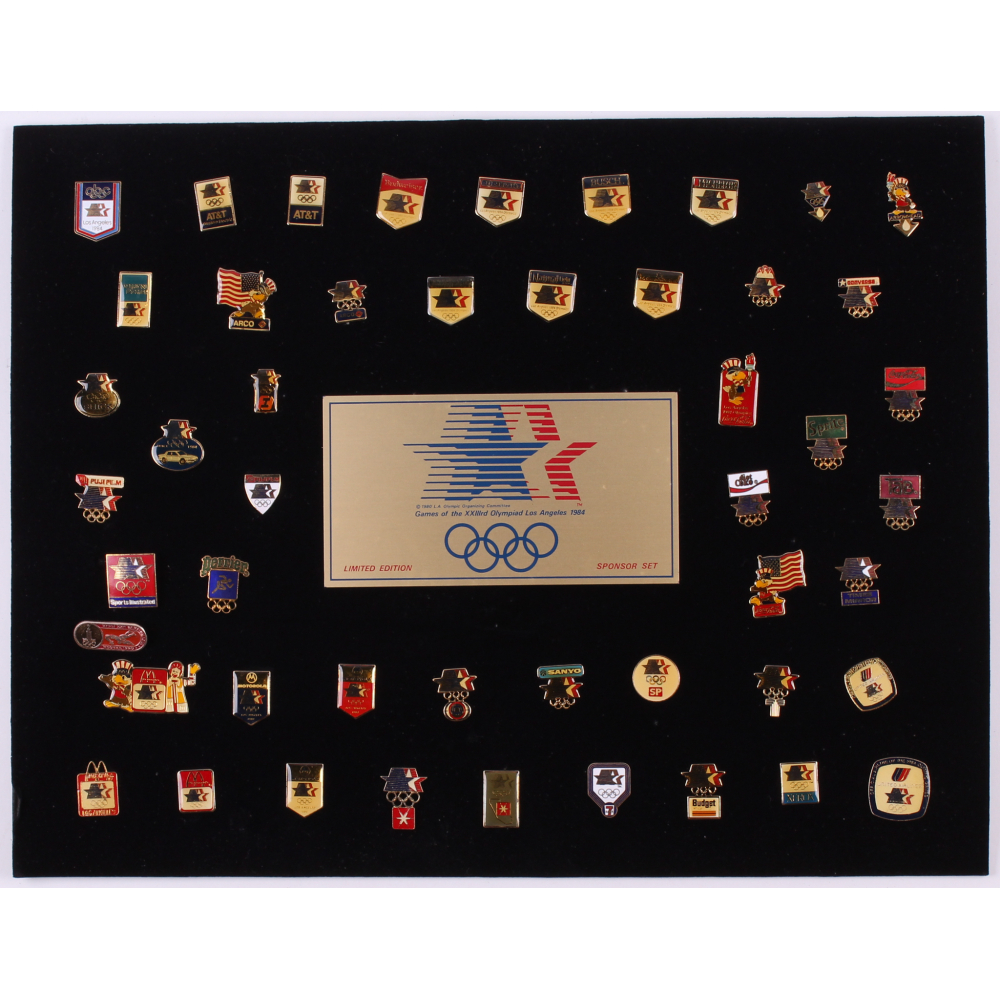 Pin (épingle) JO 1984 Los Angeles - Sponsor T - Michael Jordan Team USA - Neuf Officiel