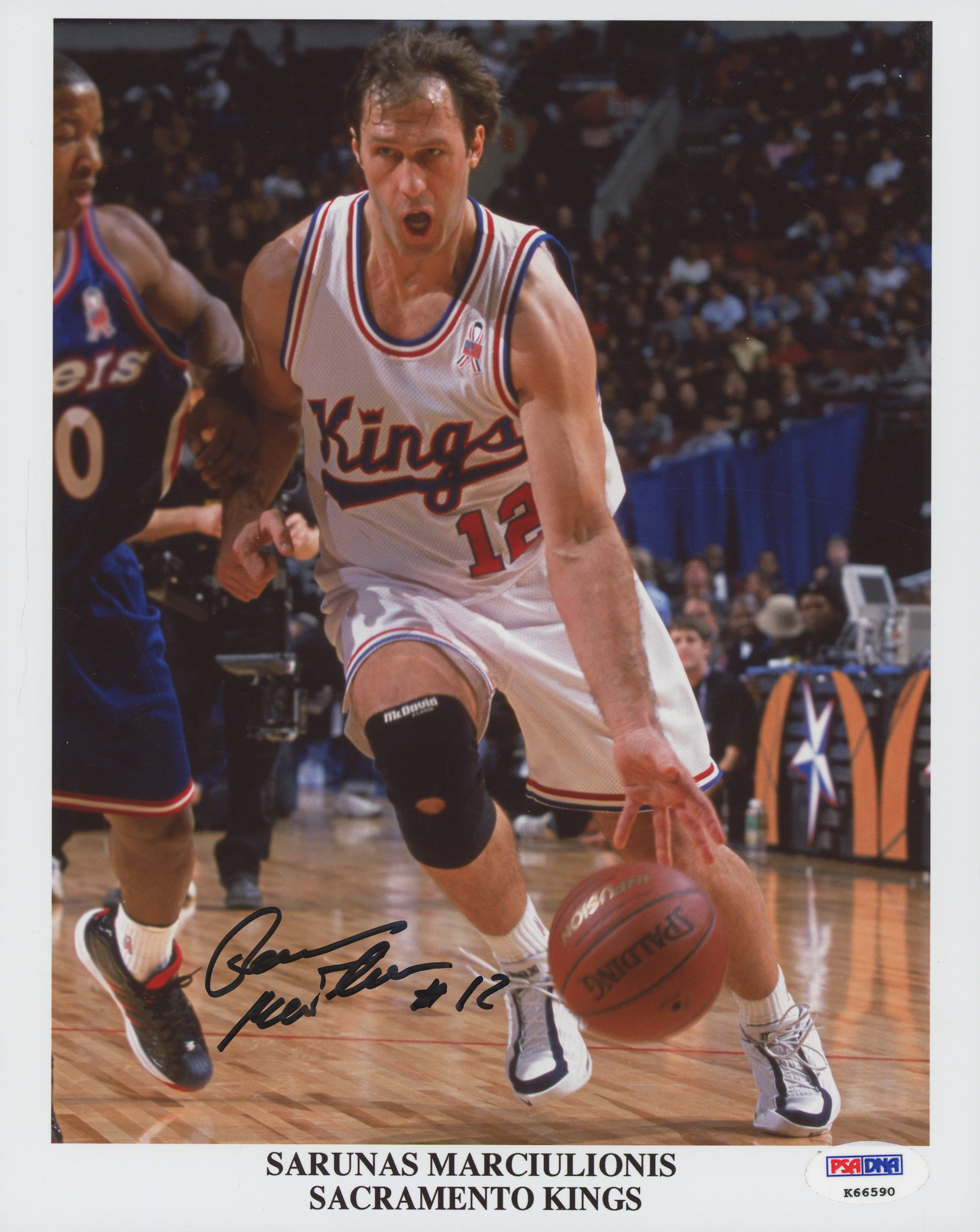 SarUnas Marciulionis Signed Kings 8x10 Photo (PSA COA