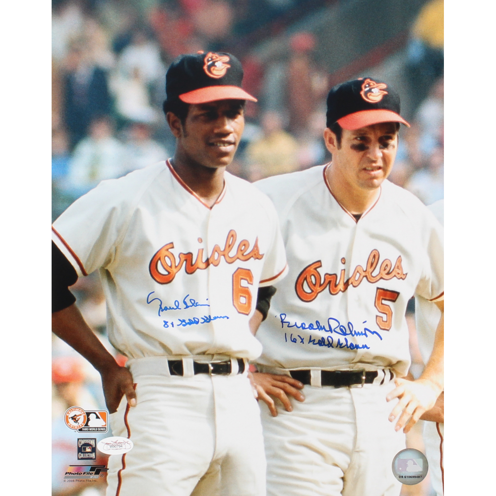 Brooks Robinson & Paul Blair Signed Orioles 11x14 Photo Inscribed "8x Gold Glove" & "16x Gold Glove" (JSA COA) at PristineAuction.com