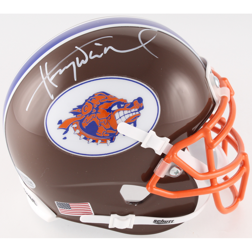 Henry Winkler Signed "The Waterboy" Mud Dogs MiniHelmet (Beckett COA
