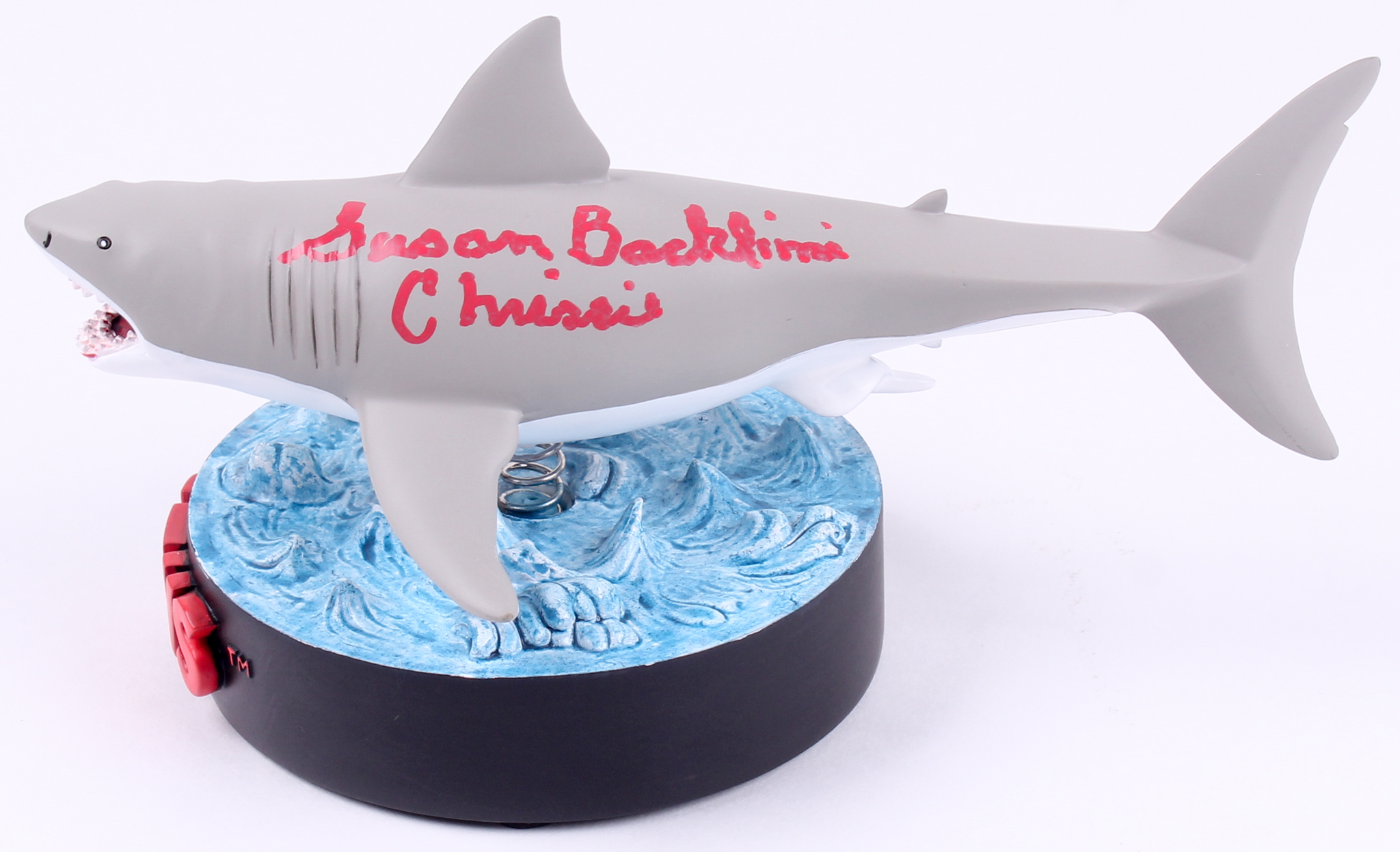 Richard Dreyfuss & Susan Backlinie Signed Jaws Shark Premium Motion Statue (Beckett COA) at PristineAuction.com Richard Dreyfuss & Susan Backlinie Signed Jaws Shark Premium Motion Statue (Beckett COA) at PristineAuction.com