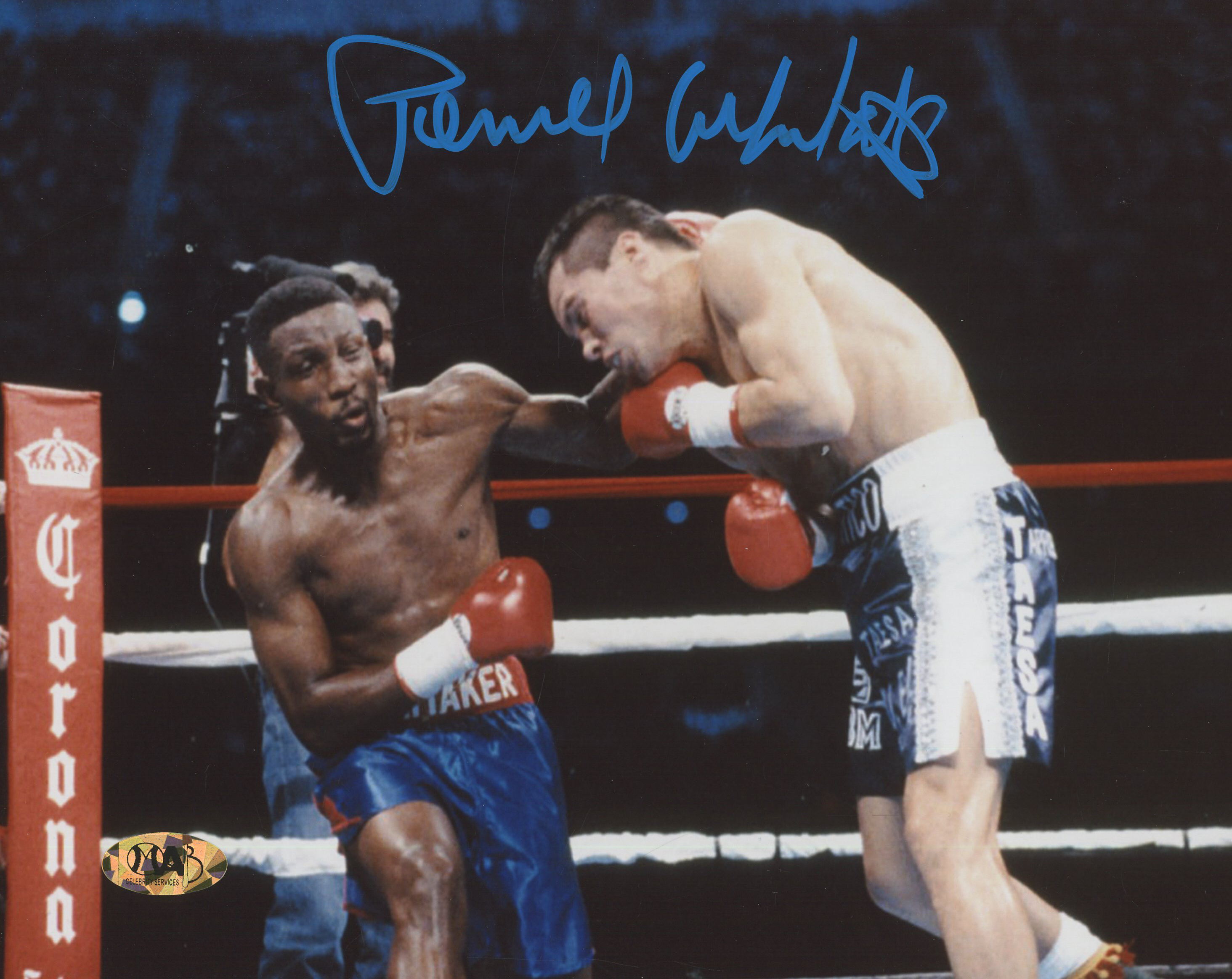 Pernell Whitaker Signed 8x10 Photo (MAB Hologram) at PristineAuction.com Pernell Whitaker Signed 8x10 Photo (MAB Hologram) at PristineAuction.com