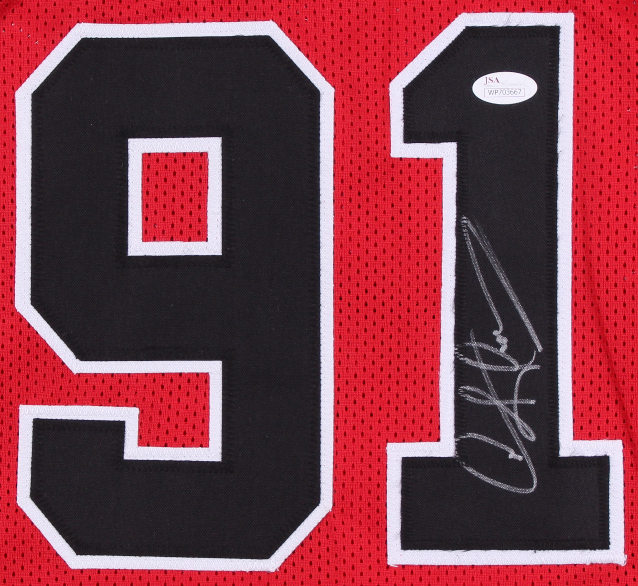 Dennis Rodman Signed Bulls Jersey (JSA COA) at PristineAuction.com Dennis Rodman Signed Bulls Jersey (JSA COA) at PristineAuction.com