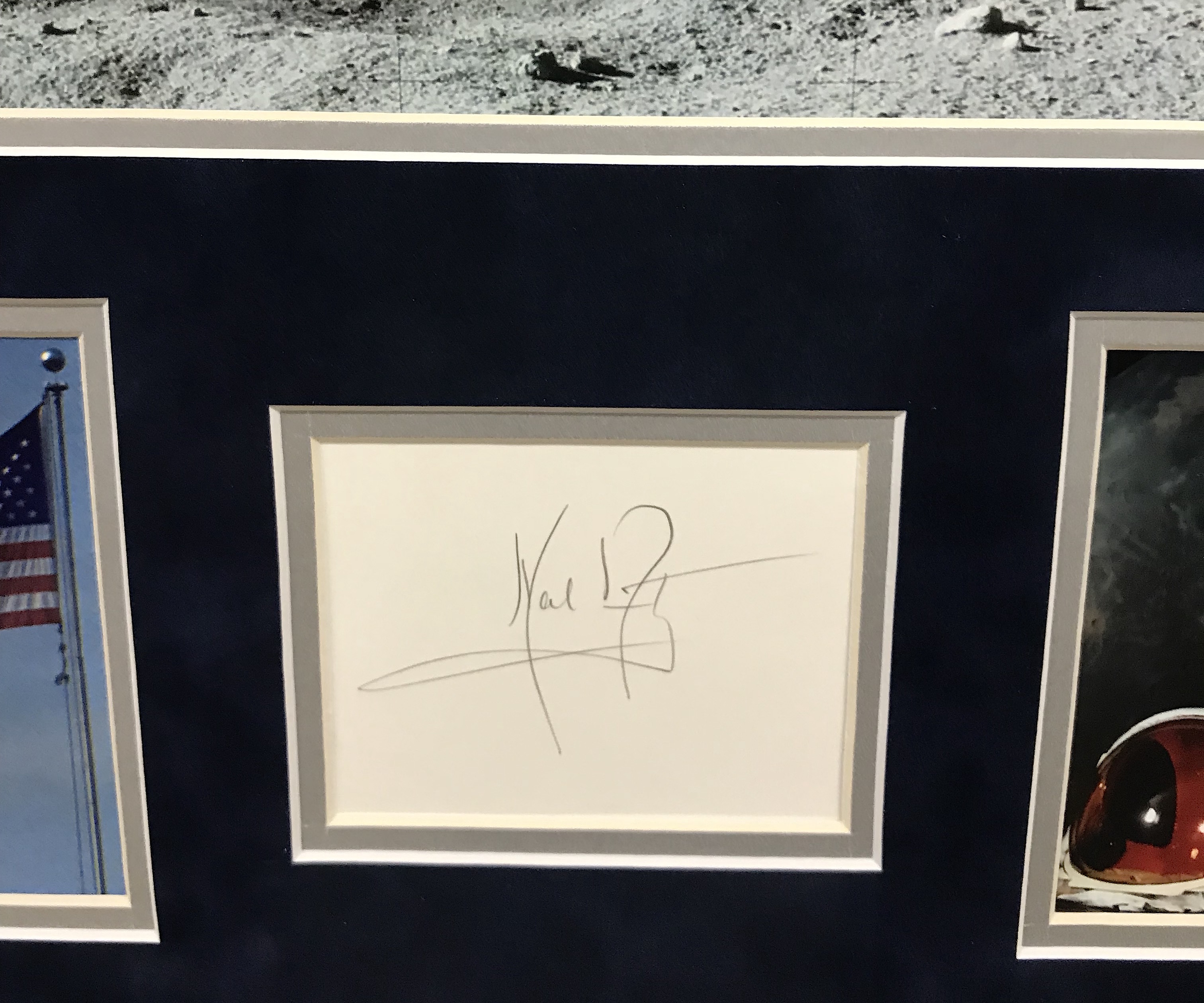 Neil Armstrong Signed 19x22 Custom Framed Display (JSA ALOA) at PristineAuction.com Neil Armstrong Signed 19x22 Custom Framed Display (JSA ALOA) at PristineAuction.com