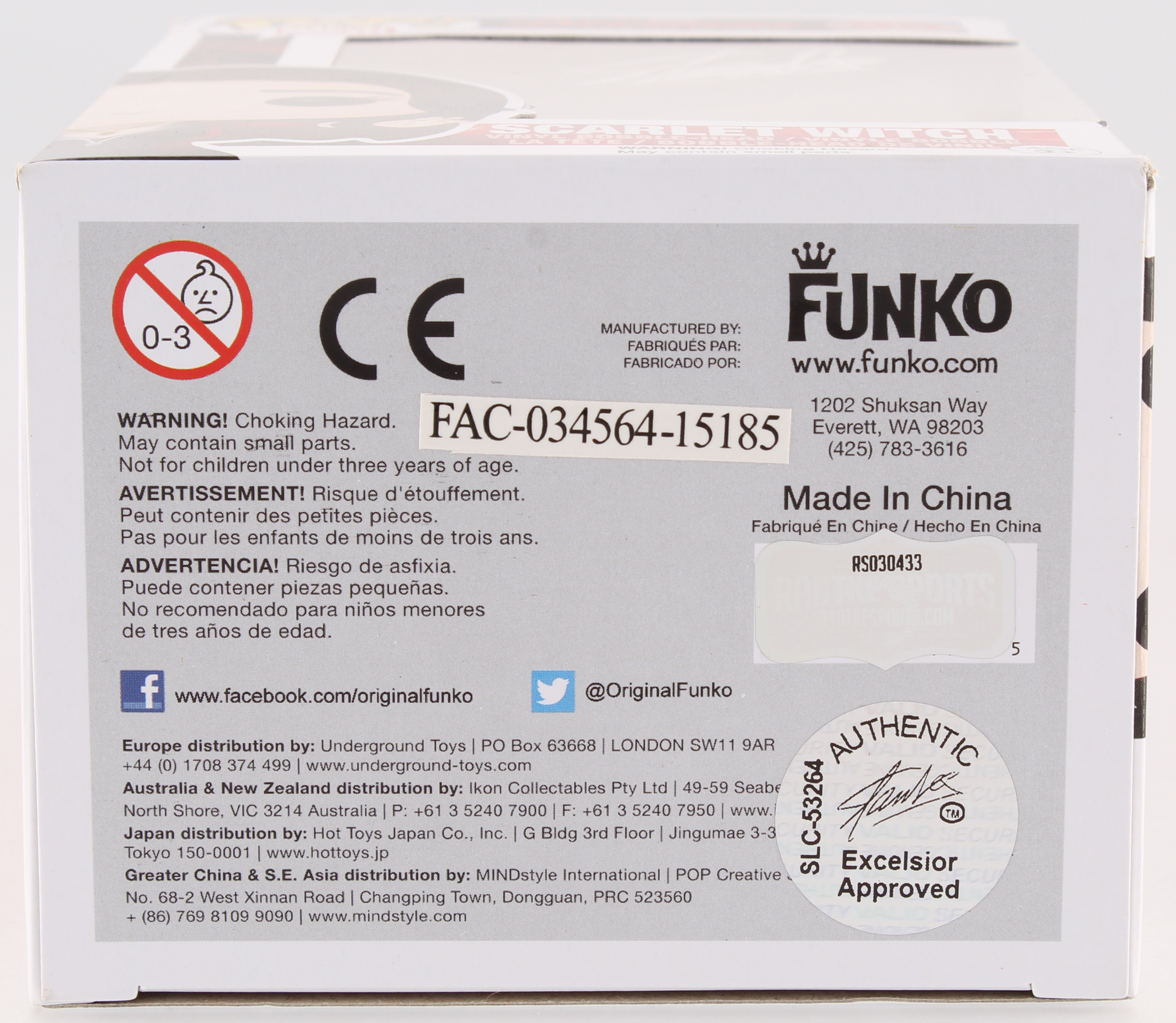 Stan Lee Signed "Scarlet Witch" #95 Avengers: Age of Ultron Marvel Bobble-Head Funko Pop Vinyl Figure (Radtke Hologram & Lee Hologram) at PristineAuction.com Stan Lee Signed "Scarlet Witch" #95 Avengers: Age of Ultron Marvel Bobble-Head Funko Pop Vinyl Figure (Radtke Hologram & Lee Hologram) at PristineAuction.com