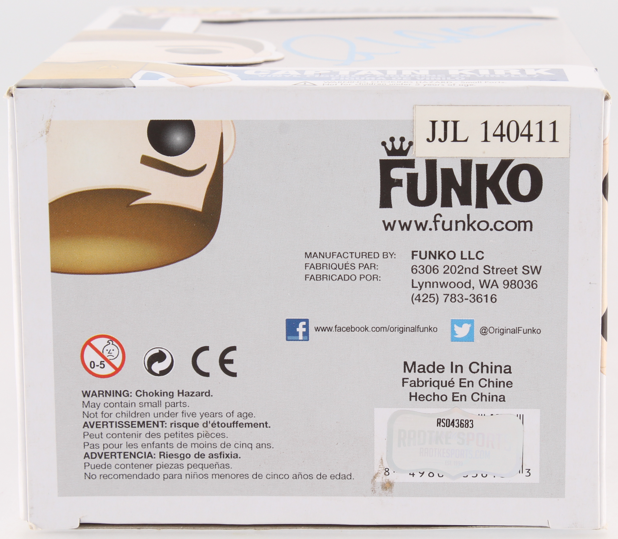 William Shatner Signed "Captain Kirk" #81 Star Trek Funko Pop Vinyl Bobble-Head Figure Inscribed "C-3P0" (Radtke COA) at PristineAuction.com William Shatner Signed "Captain Kirk" #81 Star Trek Funko Pop Vinyl Bobble-Head Figure Inscribed "C-3P0" (Radtke COA) at PristineAuction.com