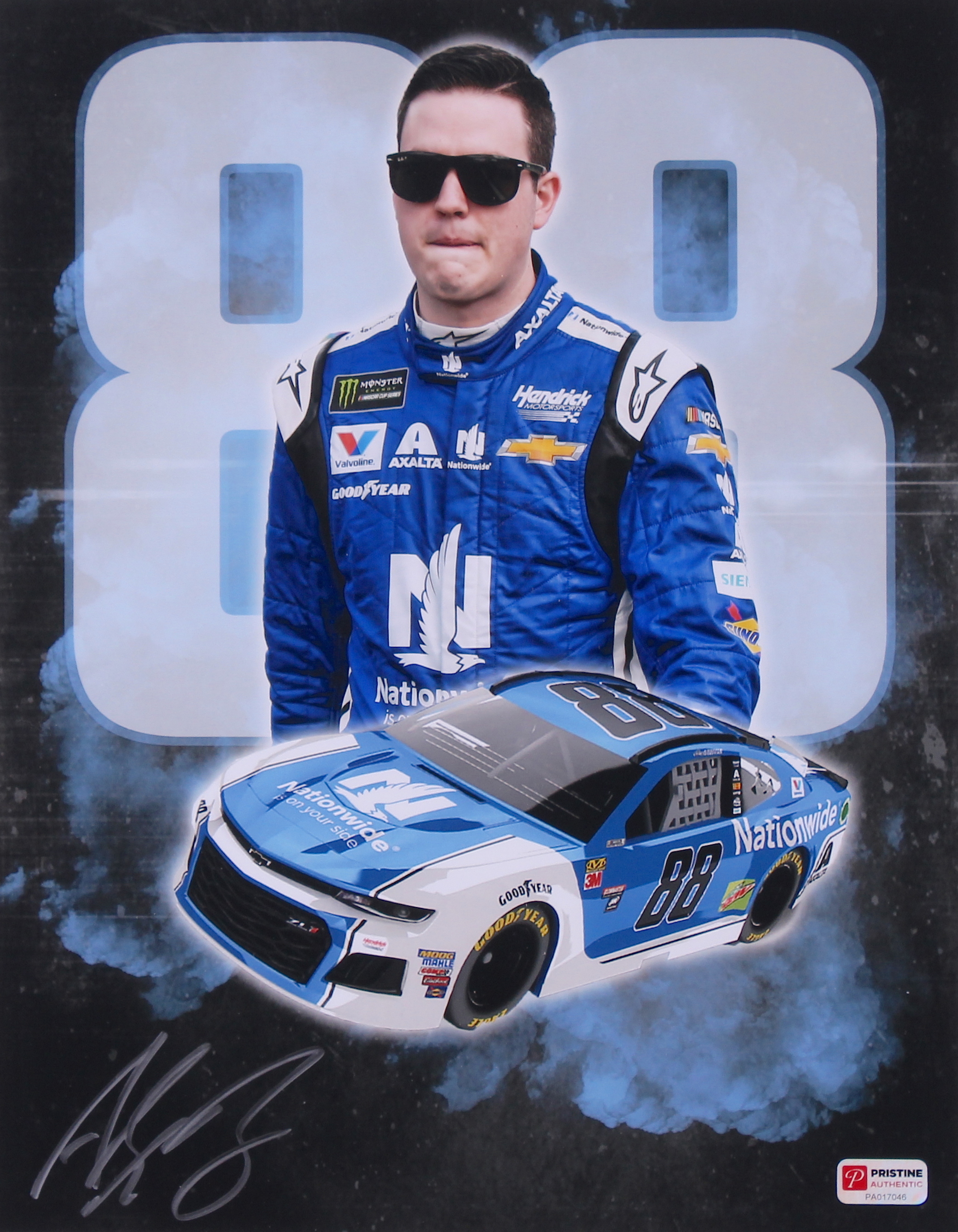 Alex Bowman Signed 2018 NASCAR #88 11x14 Photo (PA COA) at PristineAuction.com Alex Bowman Signed 2018 NASCAR #88 11x14 Photo (PA COA) at PristineAuction.com