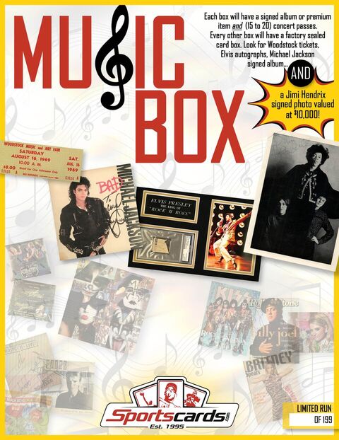 “MUSIC BOX” - Sportscards.com Music Memorabilia Mystery Box - Signed Albums & Photos, Tickets & More! at PristineAuction.com “MUSIC BOX” - Sportscards.com Music Memorabilia Mystery Box - Signed Albums & Photos, Tickets & More! at PristineAuction.com
