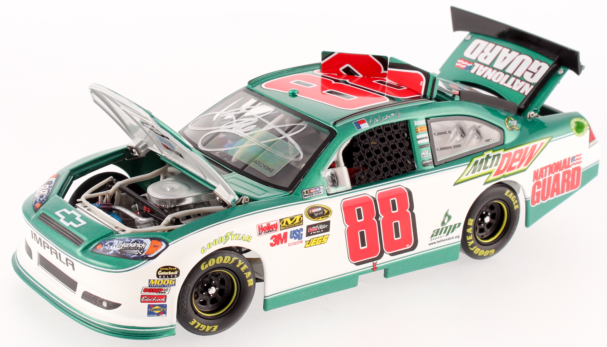 Dale Earnhardt Jr. Signed 2011 #88 AMP Energy / National Guard - Platinum Series - 1:24 LE Premium Action Diecast Car (Dale Jr. Hologram) at PristineAuction.com Dale Earnhardt Jr. Signed 2011 #88 AMP Energy / National Guard - Platinum Series - 1:24 LE Premium Action Diecast Car (Dale Jr. Hologram) at PristineAuction.com