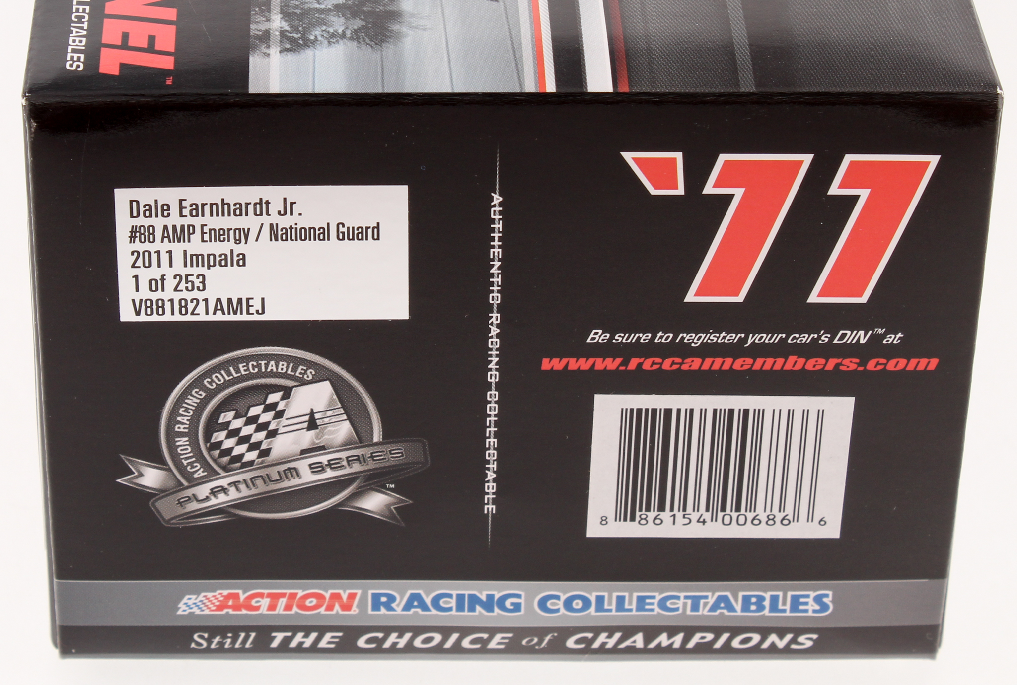 Dale Earnhardt Jr. Signed 2011 #88 AMP Energy / National Guard - Platinum Series - 1:24 LE Premium Action Diecast Car (Dale Jr. Hologram) at PristineAuction.com Dale Earnhardt Jr. Signed 2011 #88 AMP Energy / National Guard - Platinum Series - 1:24 LE Premium Action Diecast Car (Dale Jr. Hologram) at PristineAuction.com
