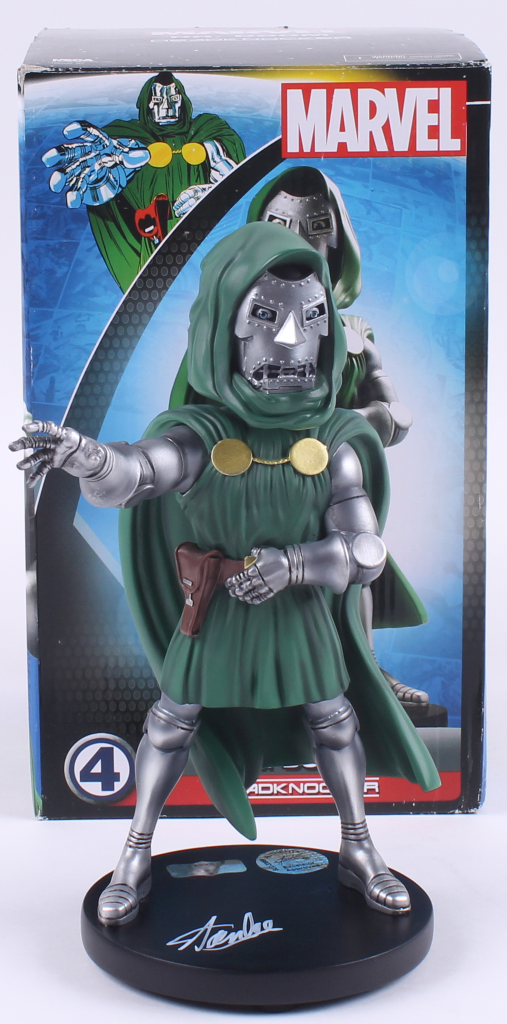 Stan Lee Signed "Dr. Doom" 9.5" Bobblehead (Radtke COA & Lee Hologram) at PristineAuction.com Stan Lee Signed "Dr. Doom" 9.5" Bobblehead (Radtke COA & Lee Hologram) at PristineAuction.com