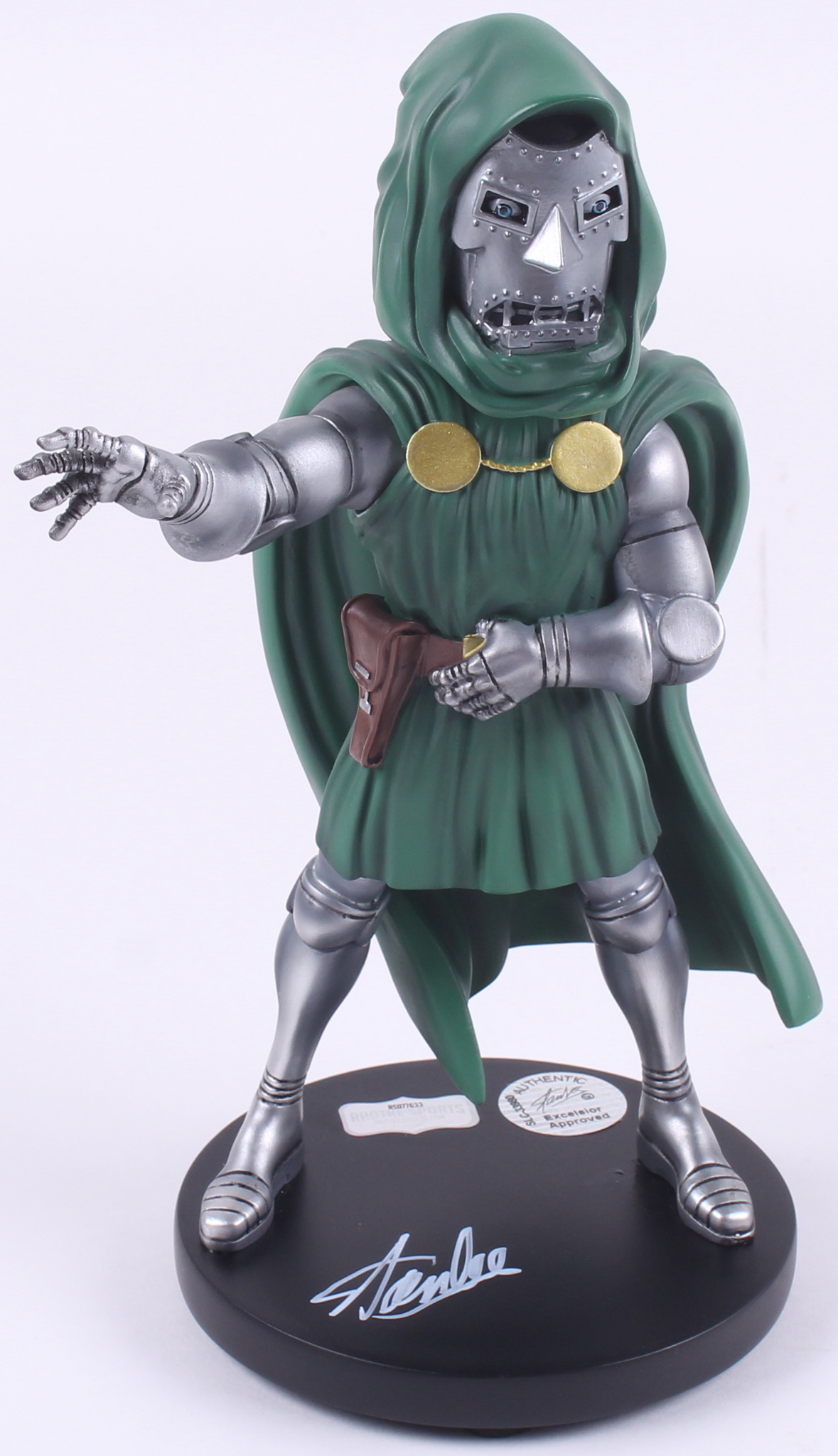 Stan Lee Signed "Dr. Doom" 9.5" Bobblehead (Radtke COA & Lee Hologram) at PristineAuction.com Stan Lee Signed "Dr. Doom" 9.5" Bobblehead (Radtke COA & Lee Hologram) at PristineAuction.com