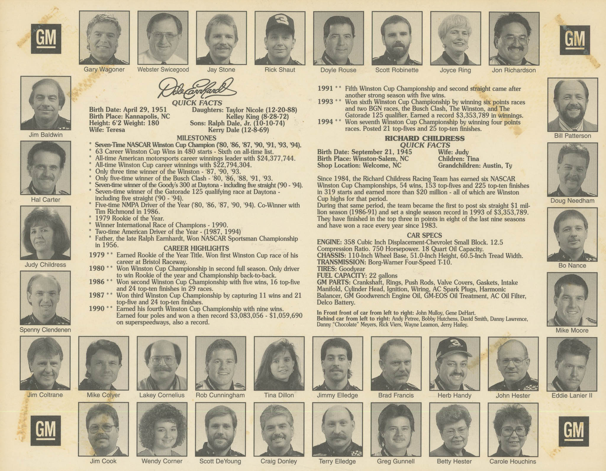 Dale Earnhardt Signed 8x10 Photo (JSA Hologram) at PristineAuction.com Dale Earnhardt Signed 8x10 Photo (JSA Hologram) at PristineAuction.com